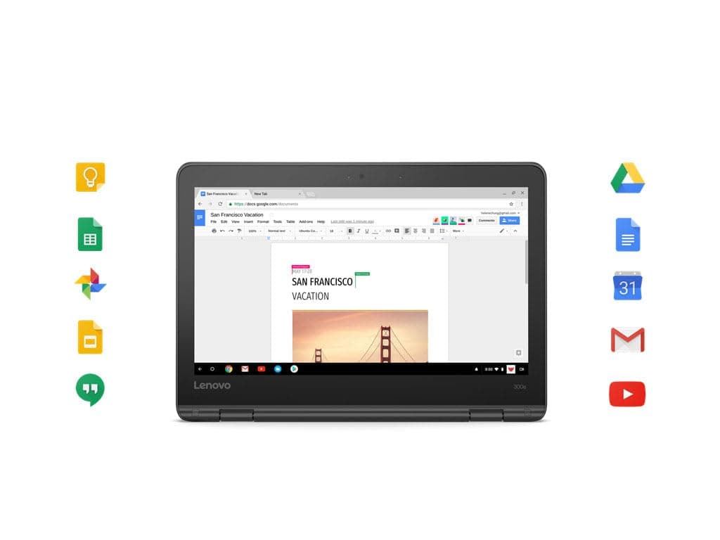 Lenovo Touchscreen Laptop 300e Chromebook Gen2, view 5