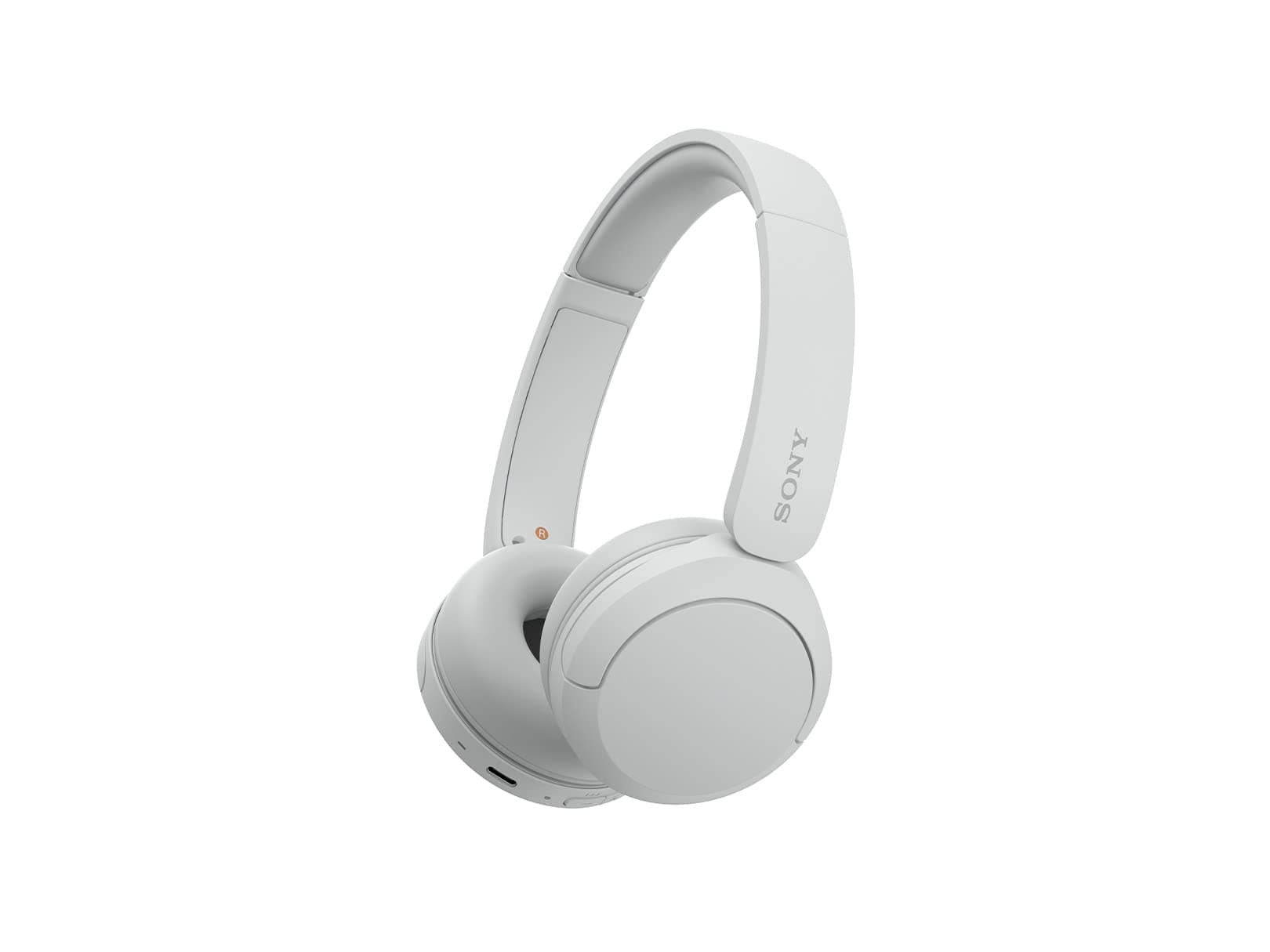 Sony WH-CH520 Wireless Bluetooth On-Ear Headphones with Microphone, Up to 50 Hours Battery Life with Quick Charge Function, Includes USB-C Charging Cable - White - International Version (No Warranty)