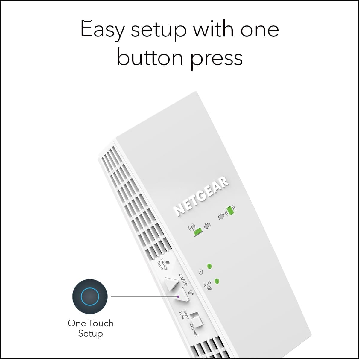 NETGEAR WiFi Mesh Range Extender (EX6250) - Covers up to 2,100 sq.ft. and 35 Devices with AC1750 Dual Band Wireless Signal Booster & Repeater (up to 1750 Mbps Speed), Plus Mesh Smart Roaming, view 6
