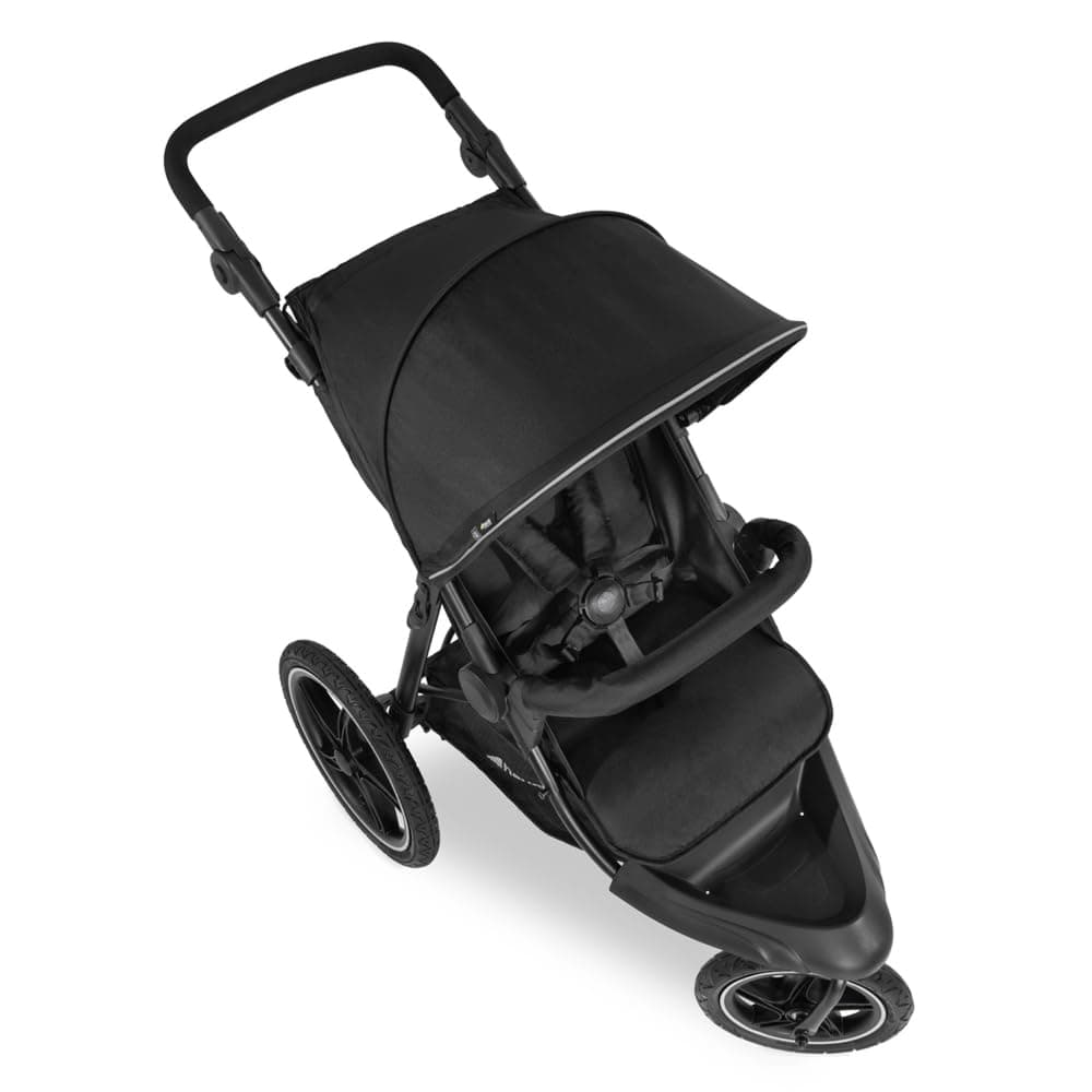 hauck 3-Wheel All Terrain Stroller with Raincover, XL Pneumatic Air Wheels, Mesh Window, and Height-Adjustable Handle, UPF 50+ - from Birth up to 48.5lbs, view 11