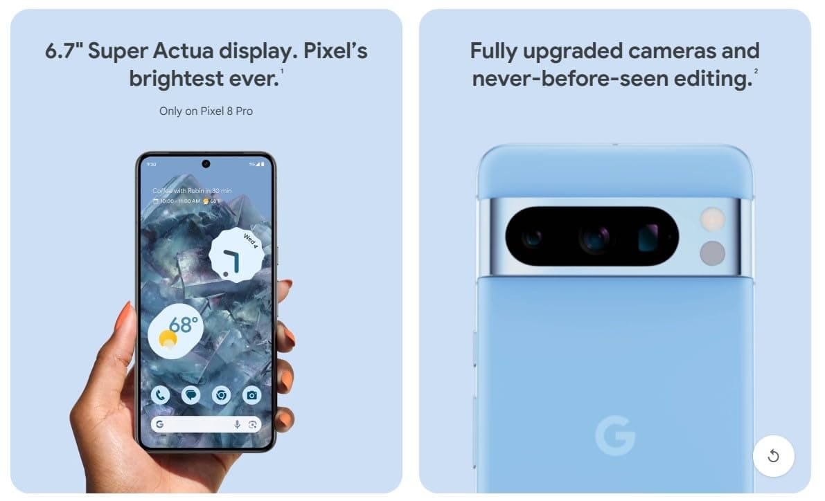 Google Pixel 8 Pro, 256GB, Obsidian - Unlocked (Renewed), view 4