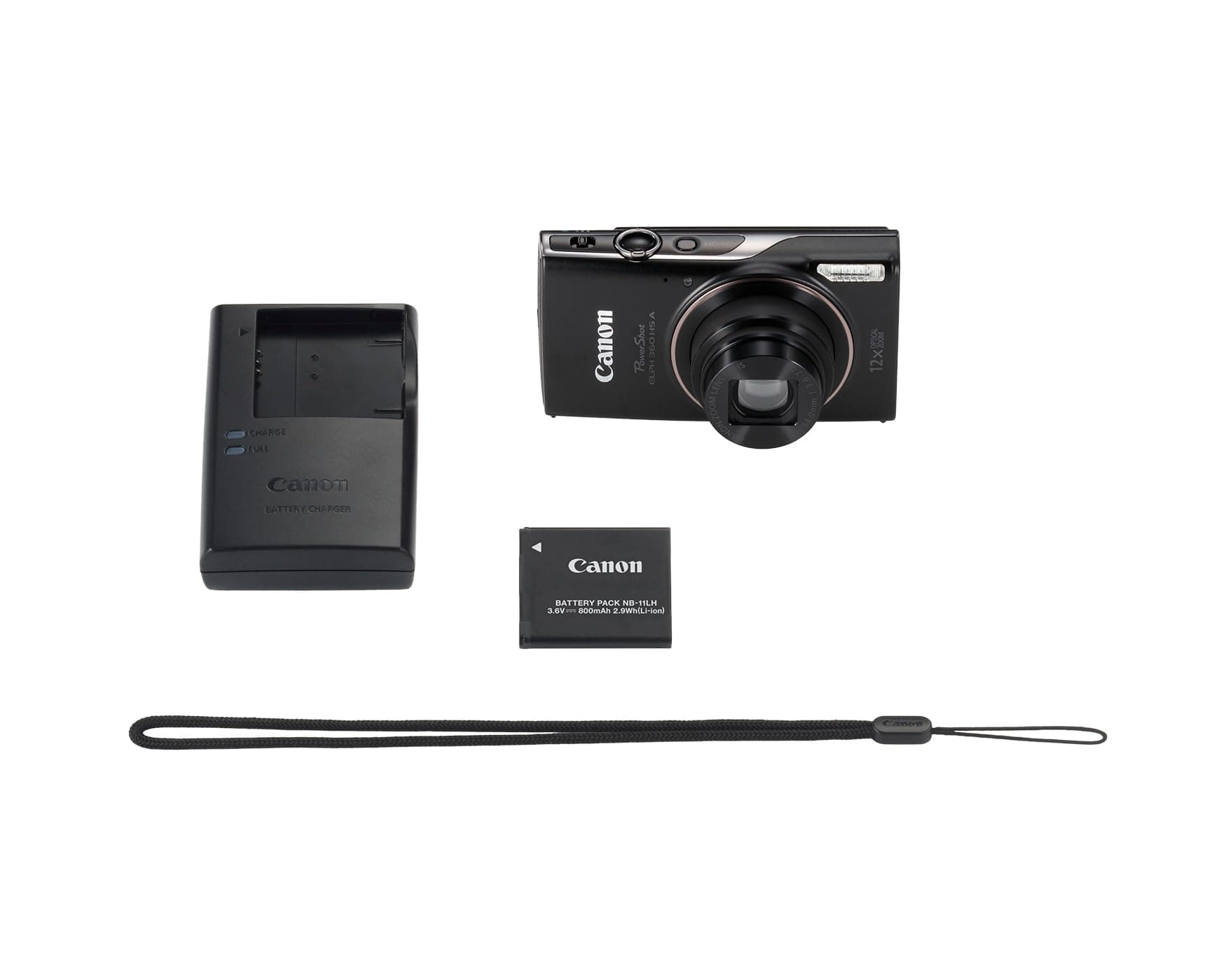 Canon PowerShot ELPH 360 HS A Black, view 6