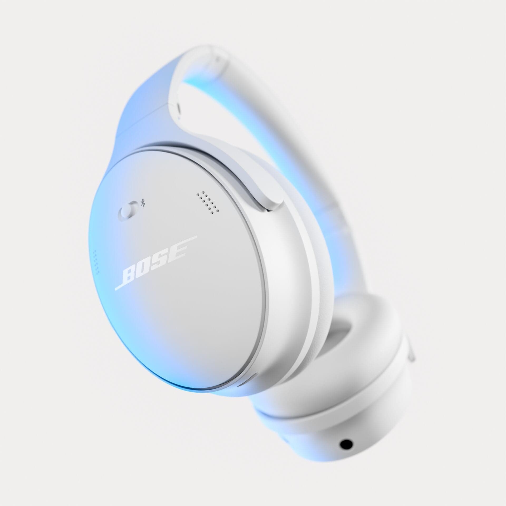 Bose QuietComfort Headphones - Wireless Bluetooth Headphones, Active Over Ear Noise Cancelling and Mic, USB-C Charging, Deep Bass, Up to 24 Hours of Playtime, White Smoke, view 2
