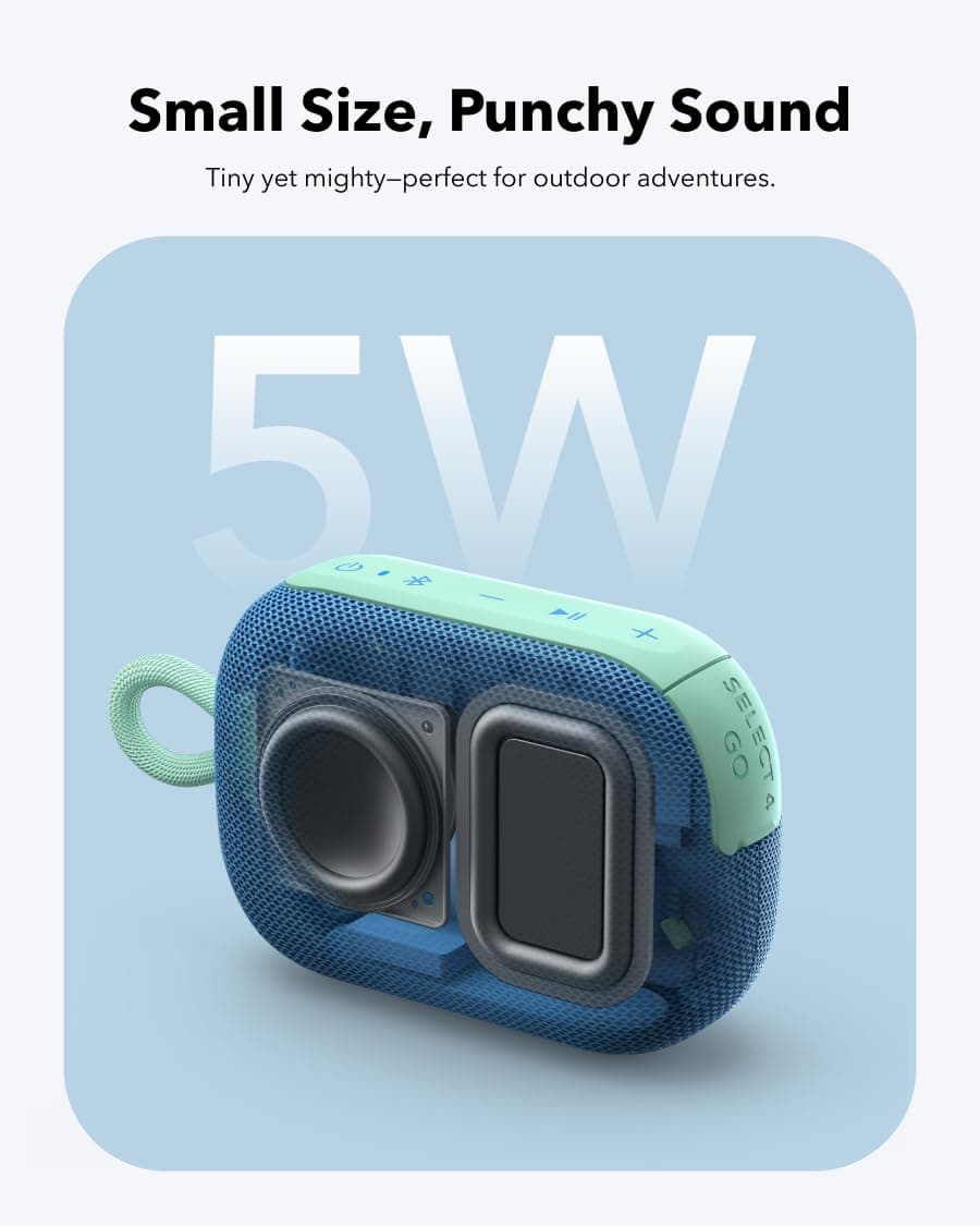 Soundcore Select 4 Go Bluetooth Shower Speaker by Anker, IP67, view 5