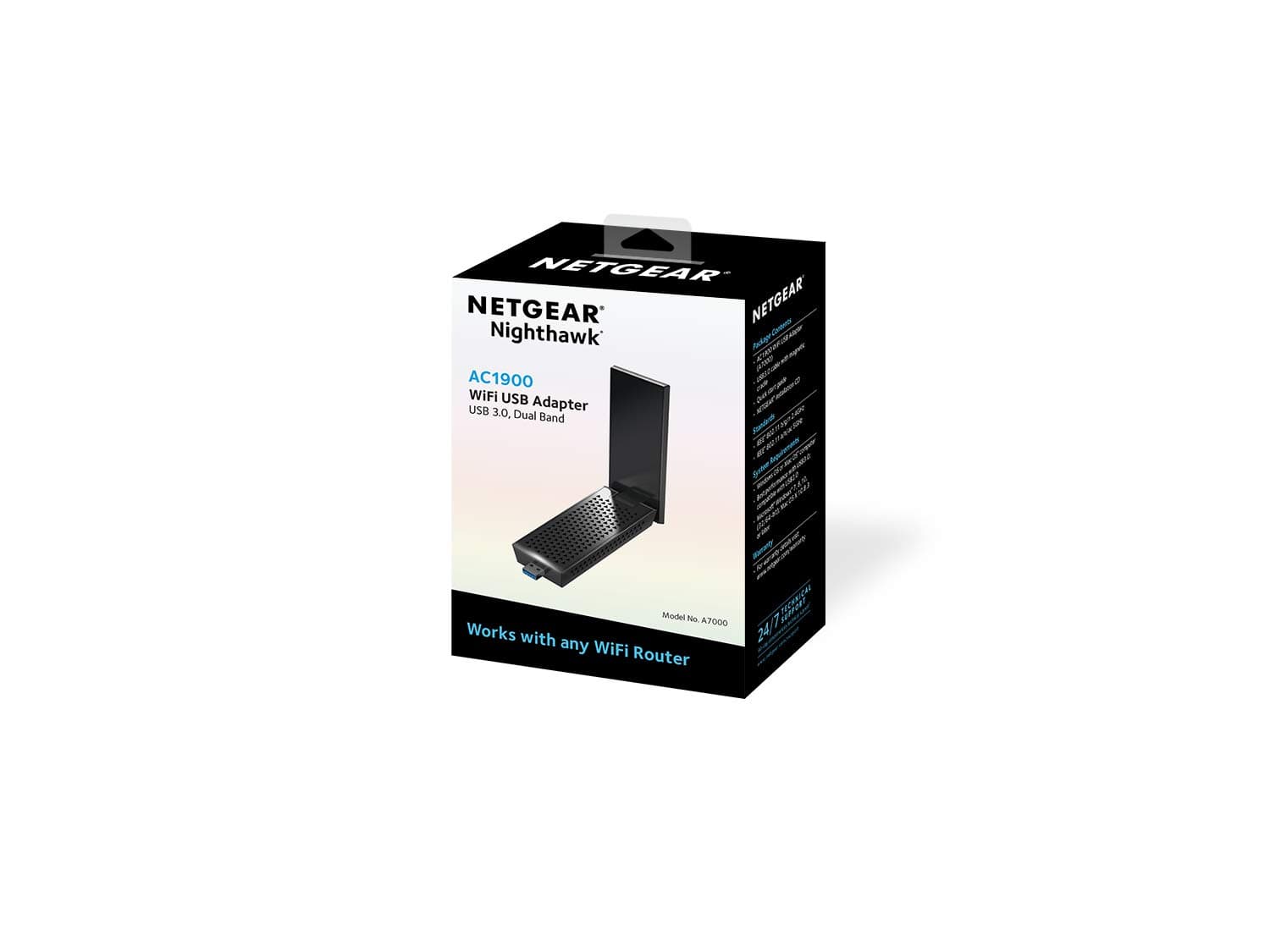 NETGEAR AC1900 Wi-Fi USB 3.0 Adapter for Desktop PC | Dual Band WiFi Stick for Wireless Internet (A7000-10000S), view 2