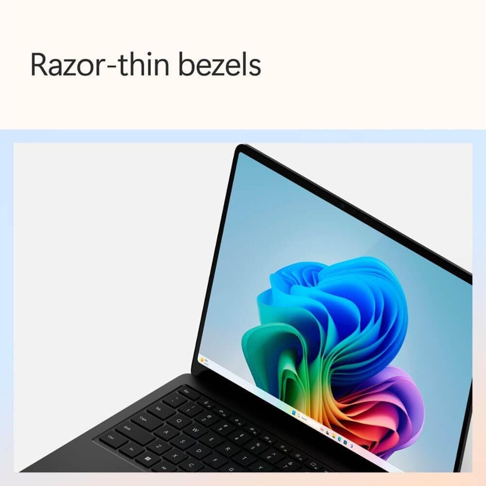 Microsoft Surface Laptop (2024), Windows 11 Copilot+ PC, 13.8" Touchscreen Display, Snapdragon X Elite (12 core), 16GB RAM, 1TB SSD Storage, Black, view 8