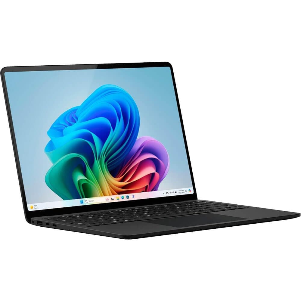 Microsoft Surface Laptop (2024), Windows 11 Copilot+ PC, 13.8" Touchscreen Display, Snapdragon X Elite (12 core), 16GB RAM, 1TB SSD Storage, Black, view 3
