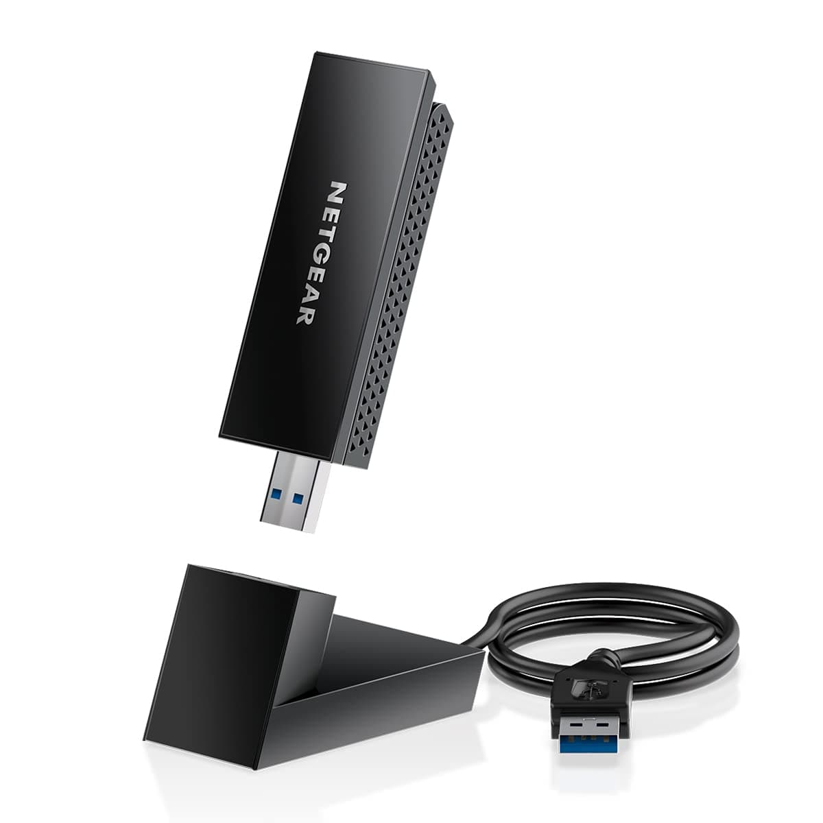 NETGEAR Nighthawk WiFi 6E USB 3.0 Adapter (A8000) - AXE3000 Tri-Band Wireless Gigabit Speed (Up to 3Gbps) - New 6GHz Band – Works with Any WiFi 6 or 6E Router Or Mesh System - for Windows PC
