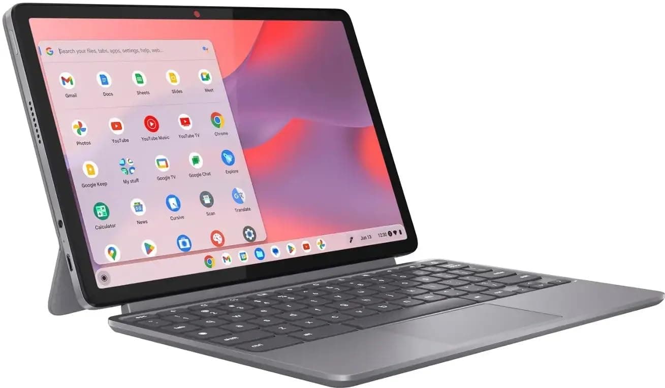Lenovo Ideapad Chromebook | IP Duet 11 | Detachable Laptop | 10.9" 2K Touchscreen | MediaTek Kompanio 838 Processor | 4GB ‎LPDDR4X RAM 128GB Flash Memory | Stylus not Included | 83HH0002US, view 2