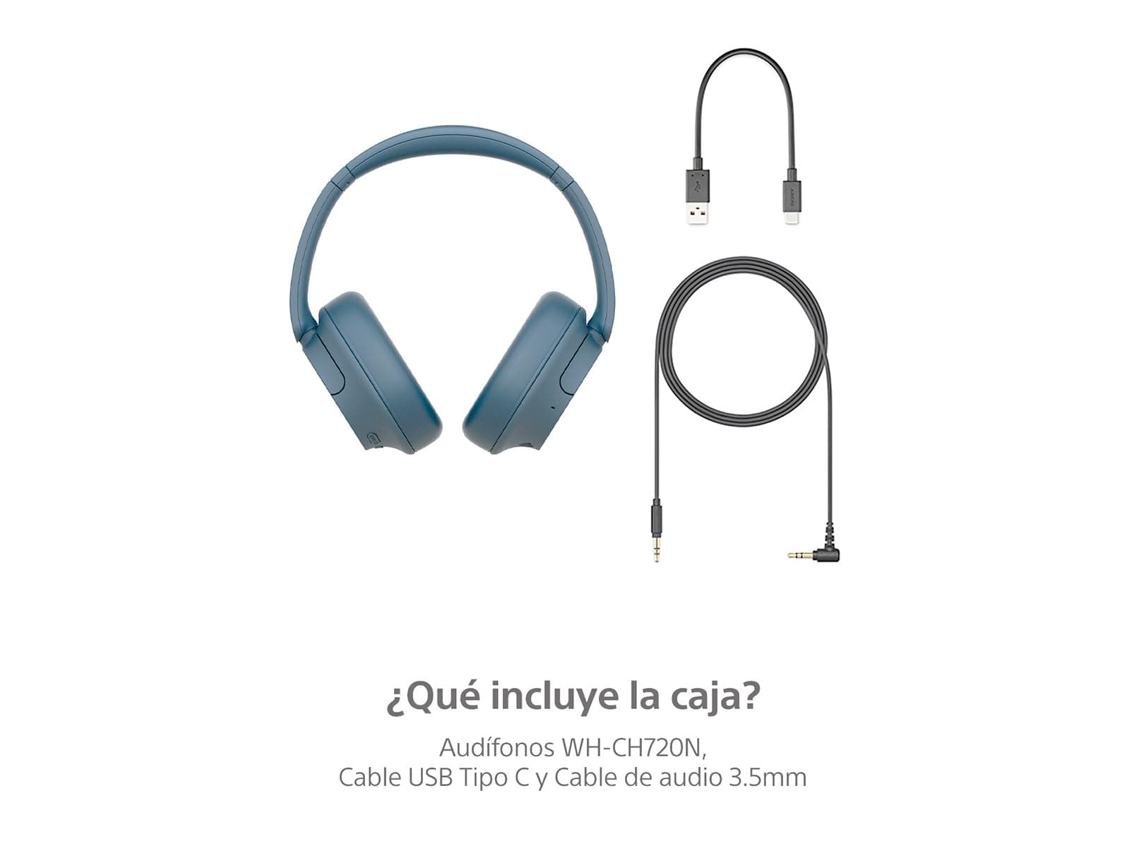 Sony WH-CH720N Noise Canceling Wireless Bluetooth Headphones - Built-in Microphone - up to 35 Hours Battery Life and Quick Charge - Blue, view 8