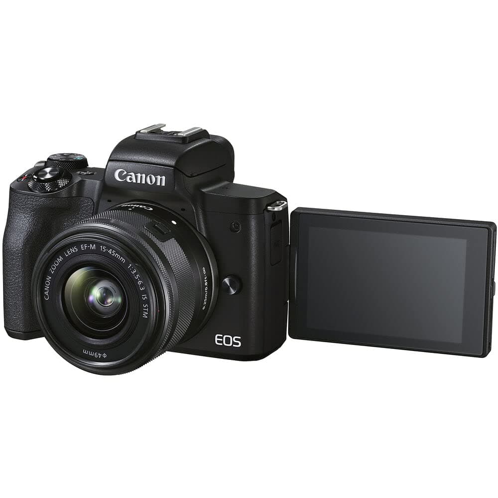 Canon EOS M50 Mark II with 15-45mm Lens & Tripod (Black) (4728C014) Bundle, view 6