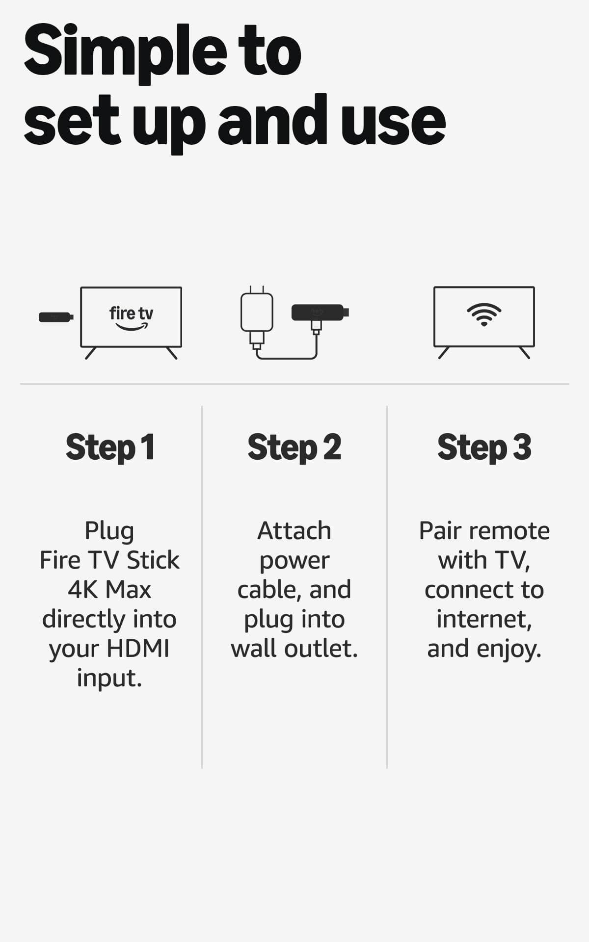 Amazon Fire TV Stick 4K Max (newest model), streaming device, with AI-powered Fire TV Search, supports Wi-Fi 6E, free & live TV without cable or satellite, find shows faster with Alexa+, view 10