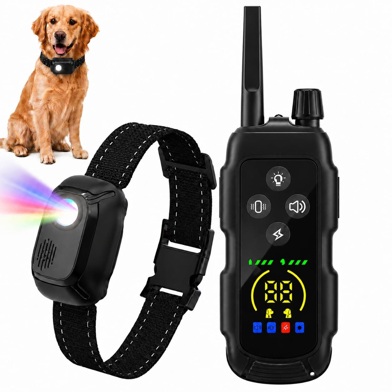Niaygoze Dog Shock Collar - 4200 Feet Training Collar with Remote & IP67 Waterproof, 4 Training Modes - Beeper, Vibration, Electric Shock,Light for Small to Large Dogs (8-150 Lbs), TickClip Skip verdict