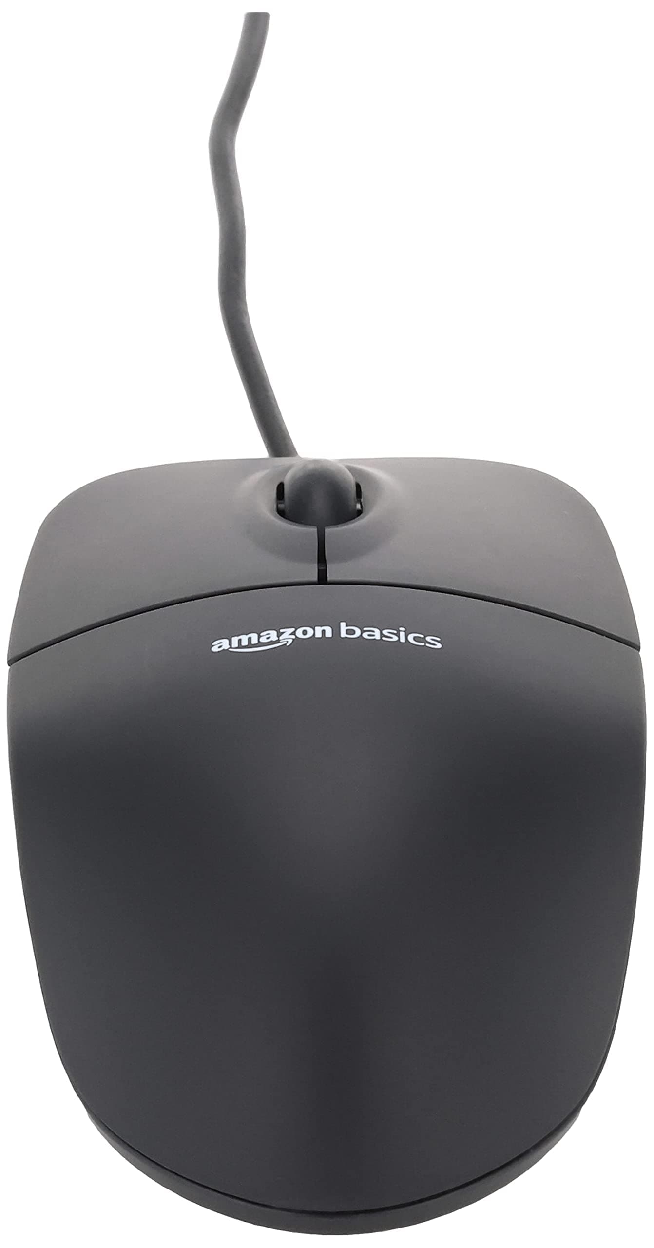 Amazon Basics 3-Button USB Wired Mouse with Responsive Tracking, Plug & Play, Compatible with Windows and Mac, Black, view 6