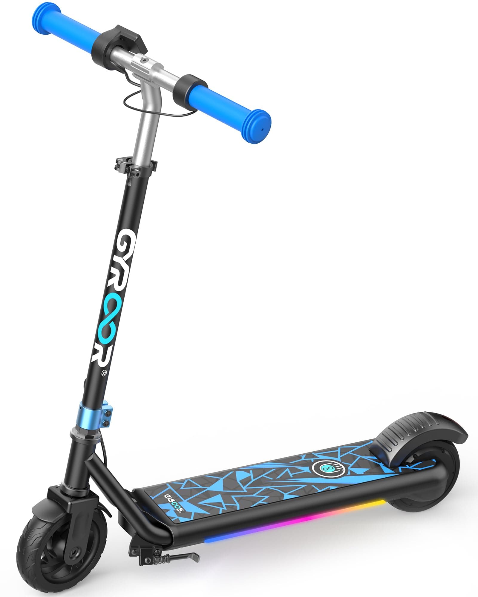 Gyroor Kids Electric Scooter 150W Motor LED Display H30Max Blue