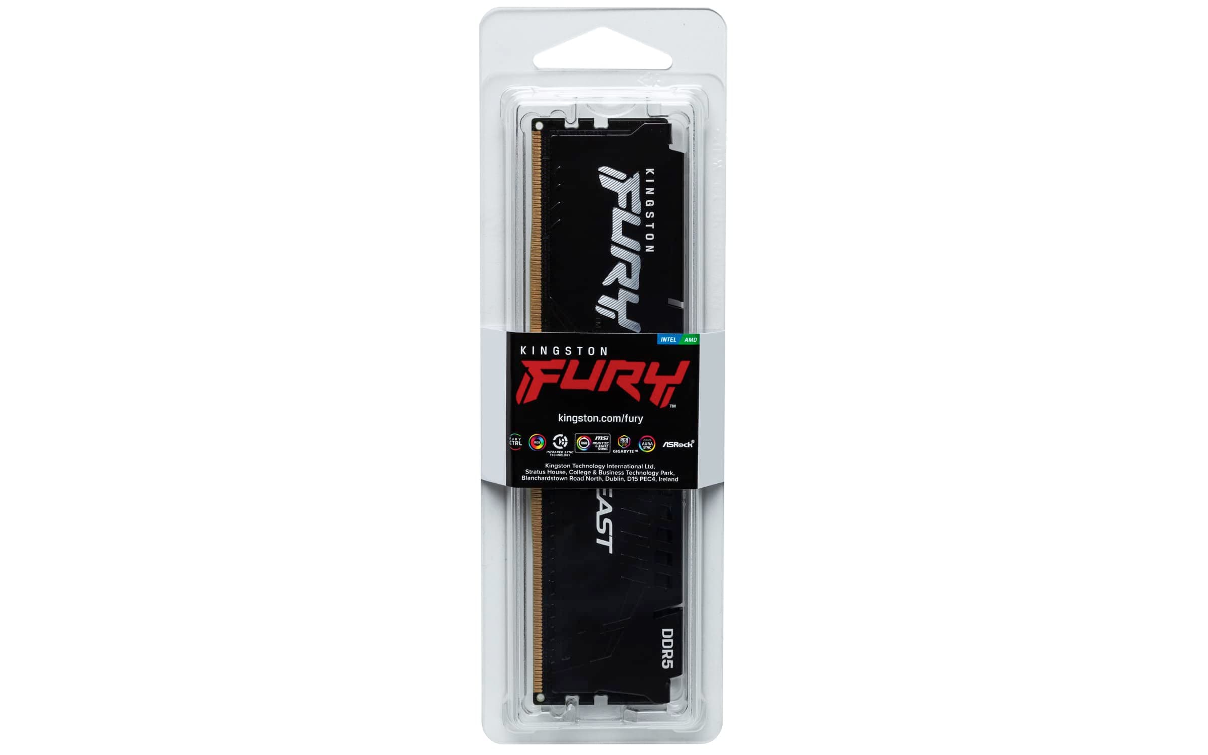 Kingston Fury Beast 32GB (2x16GB) 6000MT/s DDR5 CL40 DIMM (Kit of 2) Desktop Memory KF560C40BBK2,, view 5