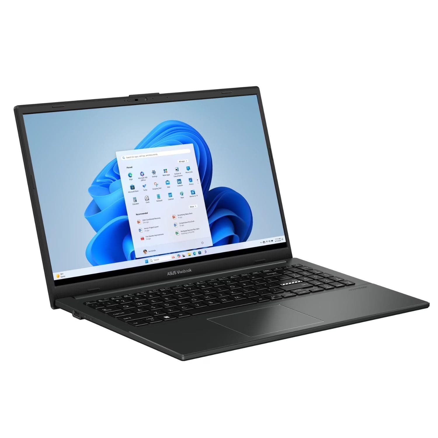 ASUS Vivobook Go 15 15.6" FHD Laptop, AMD Ryzen 5 40 Processor (Up to 4.3GHz), 8GB RAM, 512GB SSD, Radeon Graphics, Thin & Lightweight, Wi-Fi 6E, Bluetooth 5.3, Windows 11 Home, Mixed Black, view 4