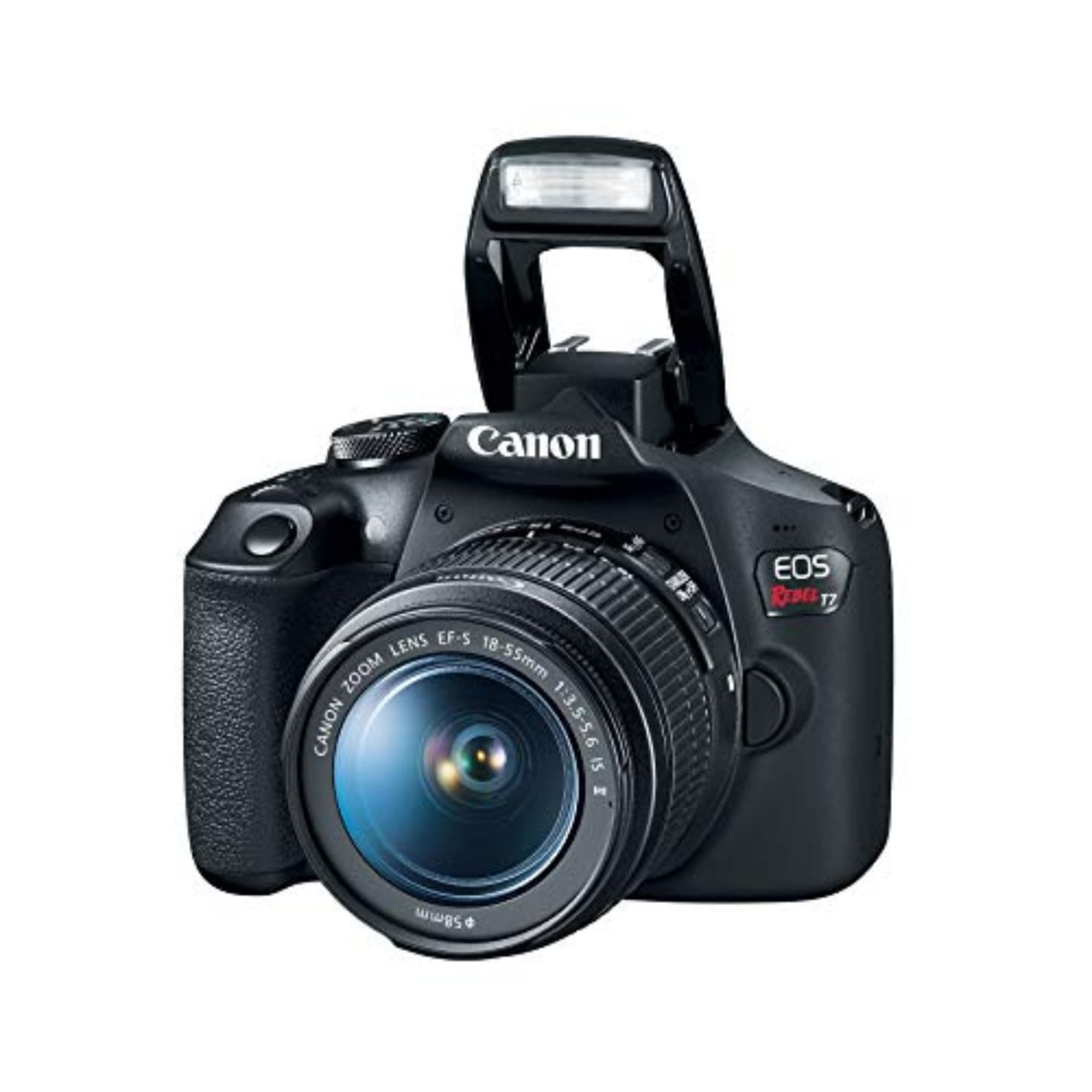 Canon EOS Rebel T7 DSLR Camera EF-S 18-55mm f/3.5-5.6 is II Lens Kit, 24.1 Megapixel CMOS (APS-C) Sensor, Full HD Videos, Built-in Wi-Fi, Beginner Photographers, Digital Camera, Black, view 5