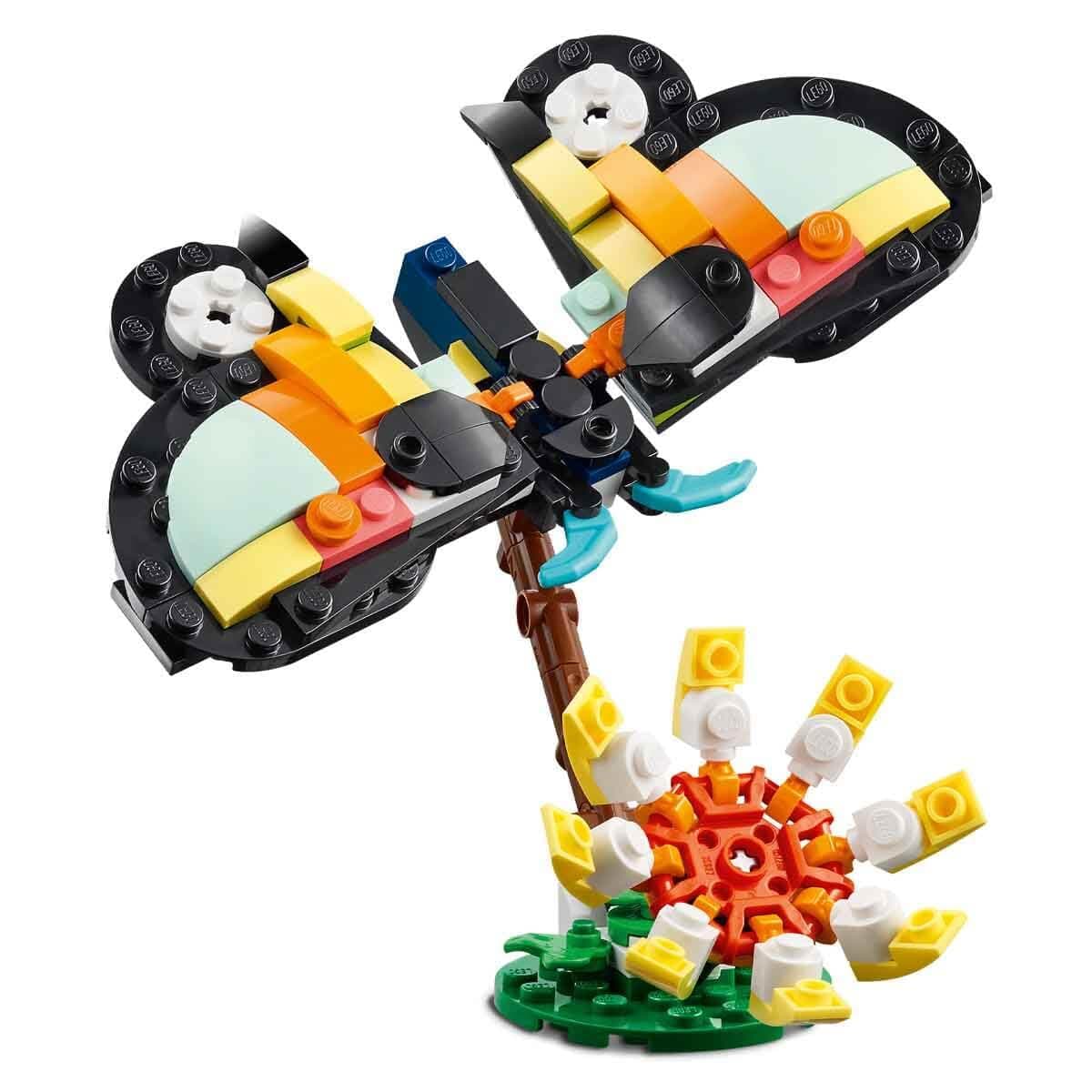 Lego Creator Wild Animals 31173 Tropical Toucan Toy Birthday Present Blocks Girls Boys Children 7 8 9 Years Old Elementary School Interior Stylish Figure Goods, view 4