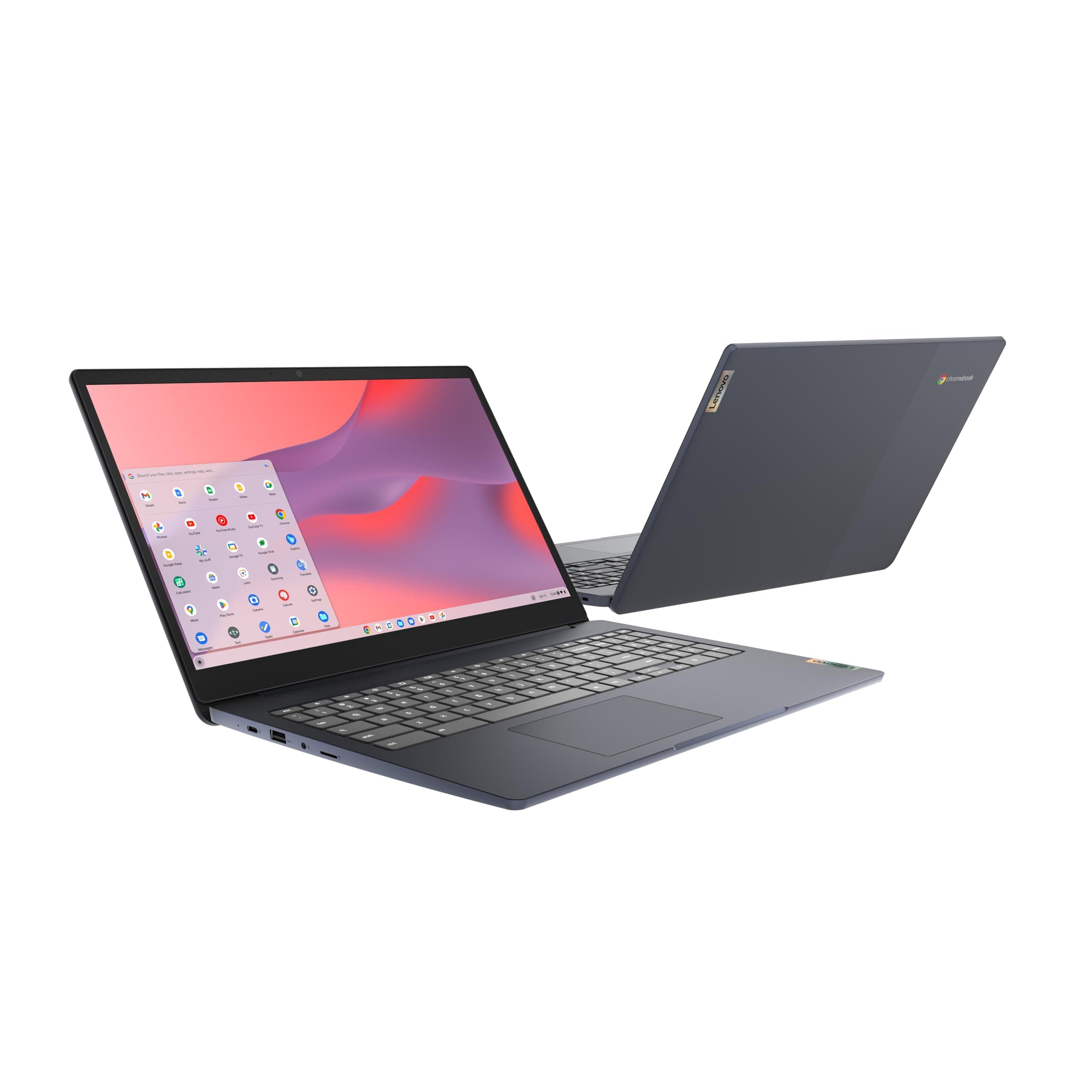 Lenovo IdeaPad 3i Chromebook, 15.6” FHD Display, Intel Celeron N4500, 8GB RAM, 64GB eMMC, 1920x1080 px, 720p Camera, Chrome OS, Abyss Blue, view 9
