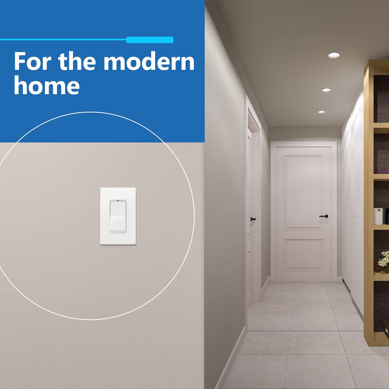 LIDER Decorator Switch Cover, Screwless Wall Plate, Matte White, 10-Pack, view 7