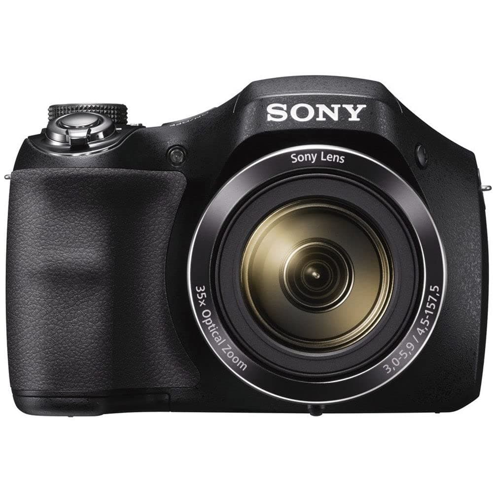 Sony Cyber-Shot DSC-H300 Digital Camera (Black) (DSCH300/B) + 64GB Memory Card + Card Reader + Photo Software + Case + Flex Tripod + 4xAA Batteries + Memory Wallet + Cleaning Kit (Renewed), view 3