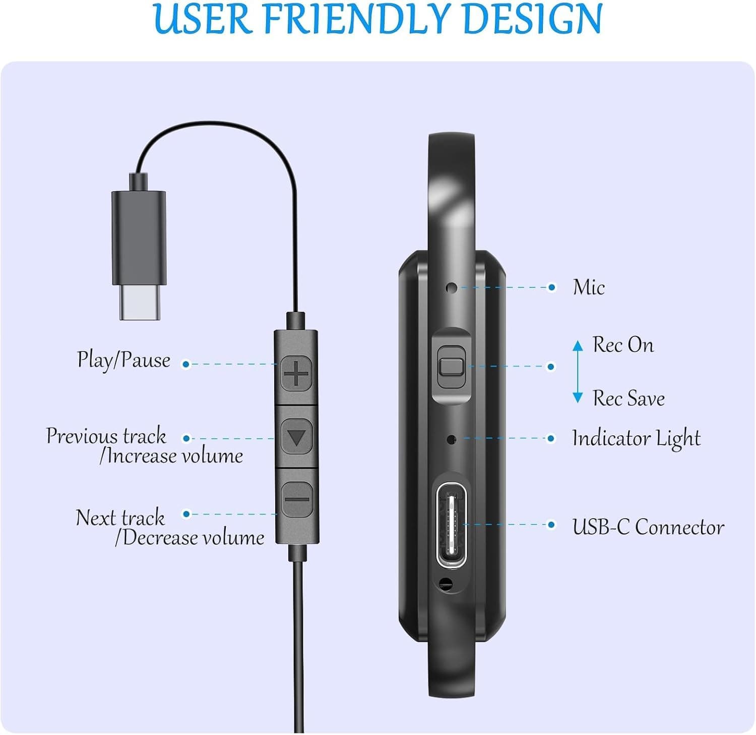 Skyoyo Digital Voice Recorder, view 8