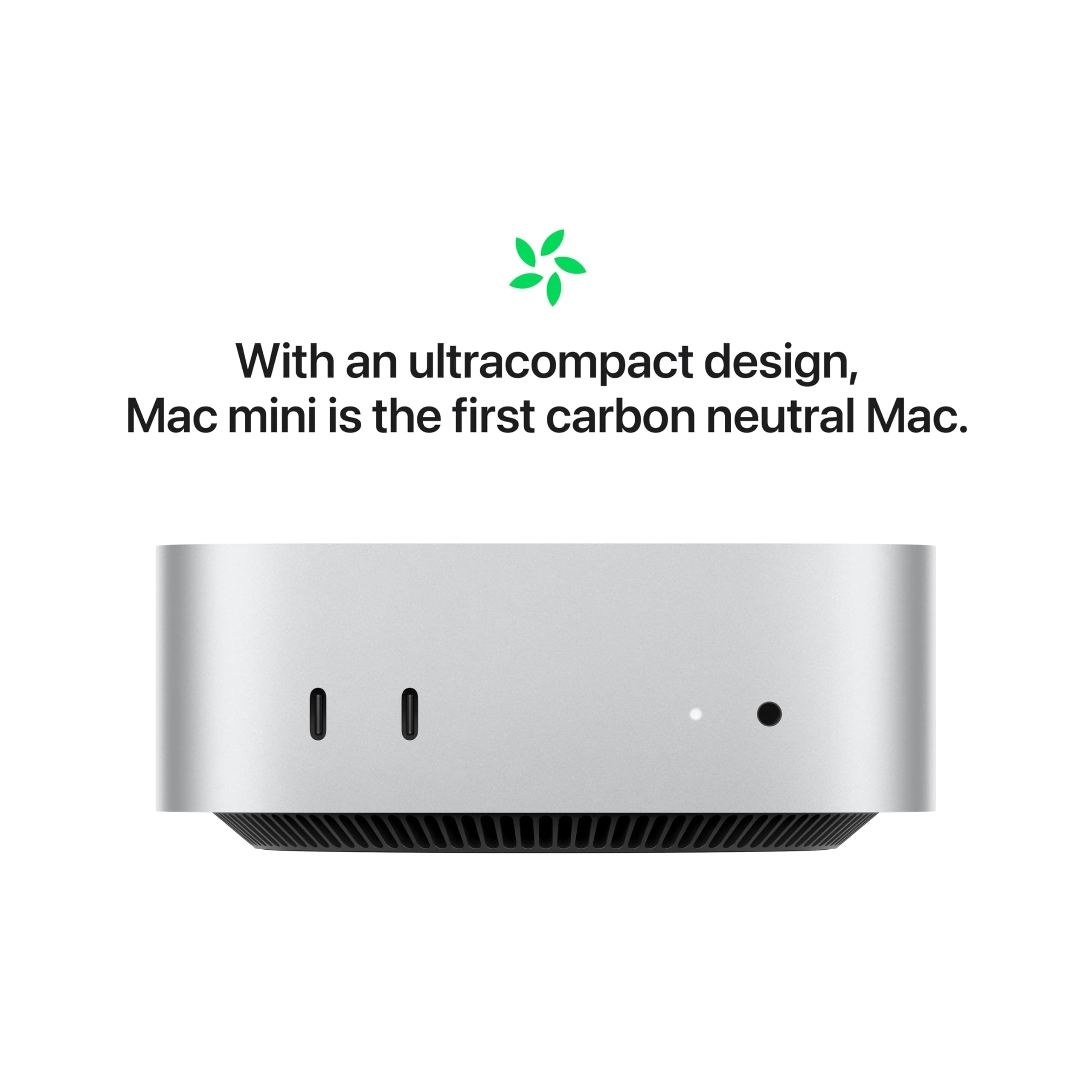 Apple 2024 Mac mini Desktop Computer with M4 chip with 10‑core CPU and 10‑core GPU: Built for Apple Intelligence, 16GB Unified Memory, 256GB SSD Storage, Gigabit Ethernet. Works with iPhone/iPad, view 6