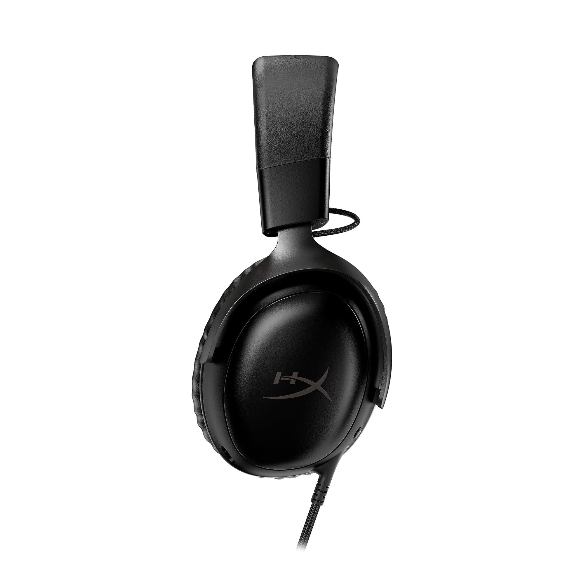 HyperX Cloud III – Wired Gaming Headset, PC, PS5, Xbox Series X|S, Angled 53mm Drivers, Spatial Audio, Memory Foam, Durable Frame, Ultra-Clear 10mm Mic, USB-C, USB-A, 3.5mm – Black, view 8