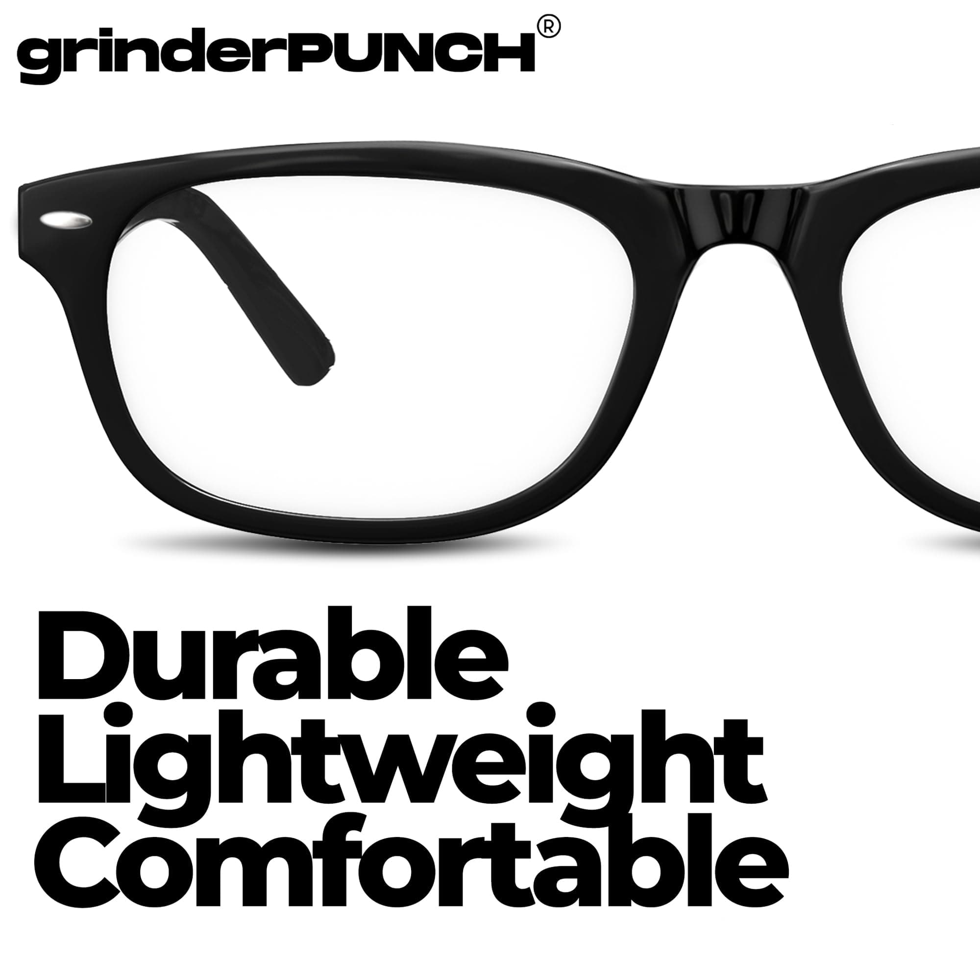 grinderPUNCH High Magnification Power Readers Slim Reading Glasses 4.00-6.00, view 3