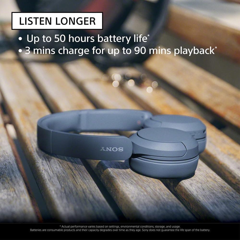 Sony WH-CH520 Wireless On-Ear Bluetooth Headphones with Microphone, Pink, view 2