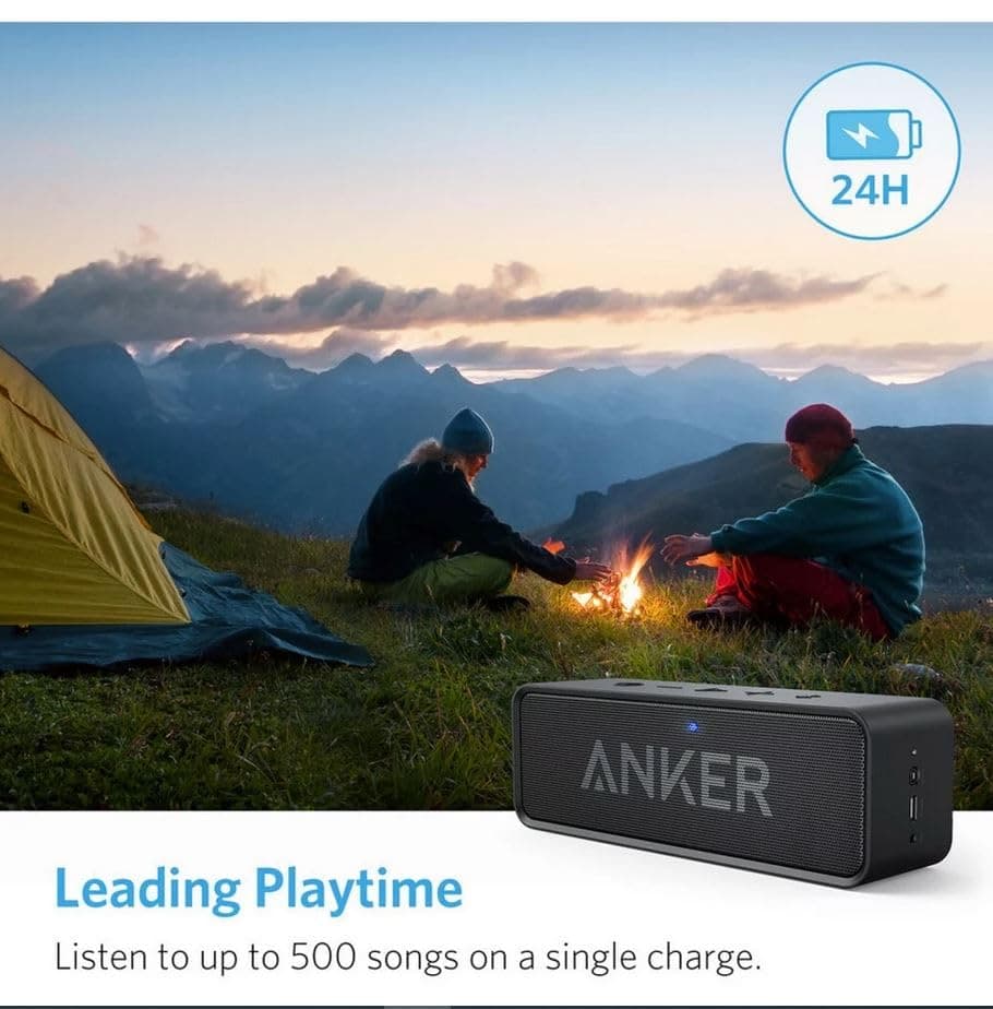 Anker soundcore Upgraded Bluetooth Speaker, IPX5 Waterproof, Stereo Sound, view 8