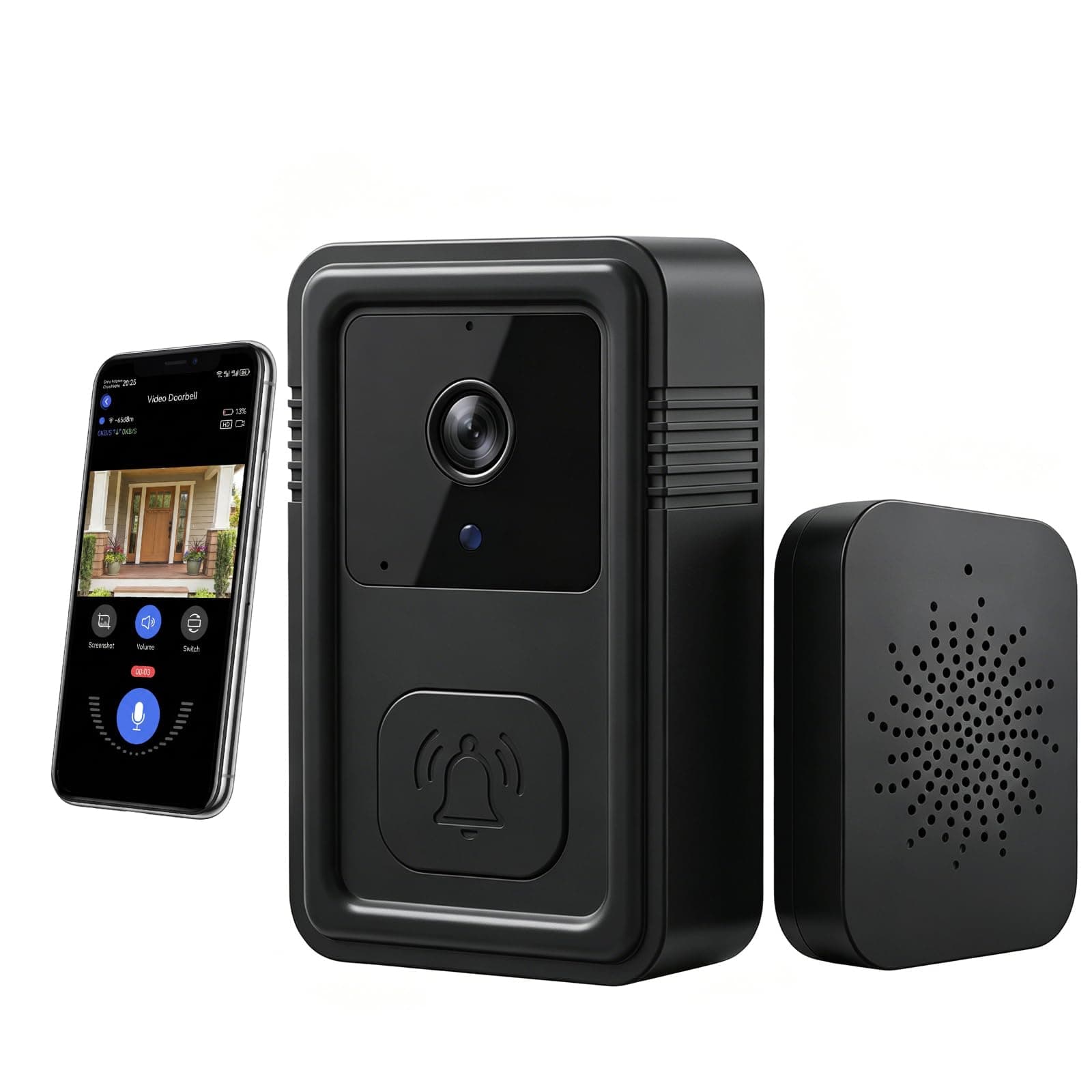 Video Doorbell Camera Wireless with Chime, Live View 2-Way Audio, Smart Ring Doorbell with HD Night Vision, Rechargeable Battery-Powered, 2.4GHz Wi-Fi Support, Cloud Storage, Advanced Home Security., TickClip Clip verdict