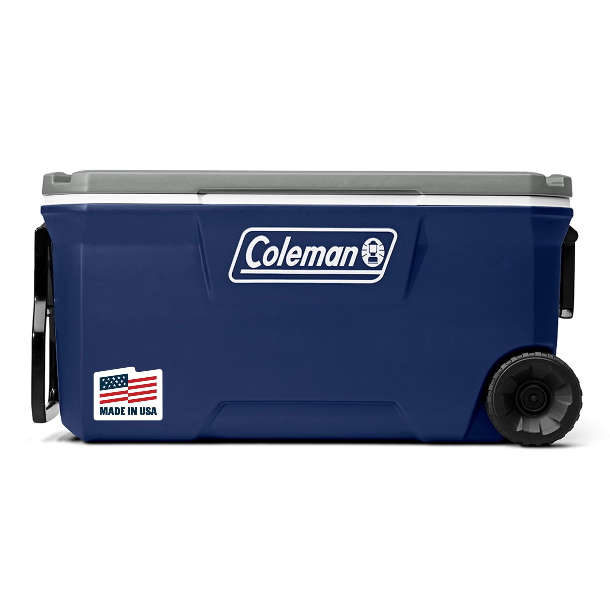 Coleman Classic Series Insulated Portable Rolling Cooler with Wheels, Leak-Resistant Outdoor Hard Cooler Keeps Ice up to 5 Days, 100-Quart, TickClip Clip verdict