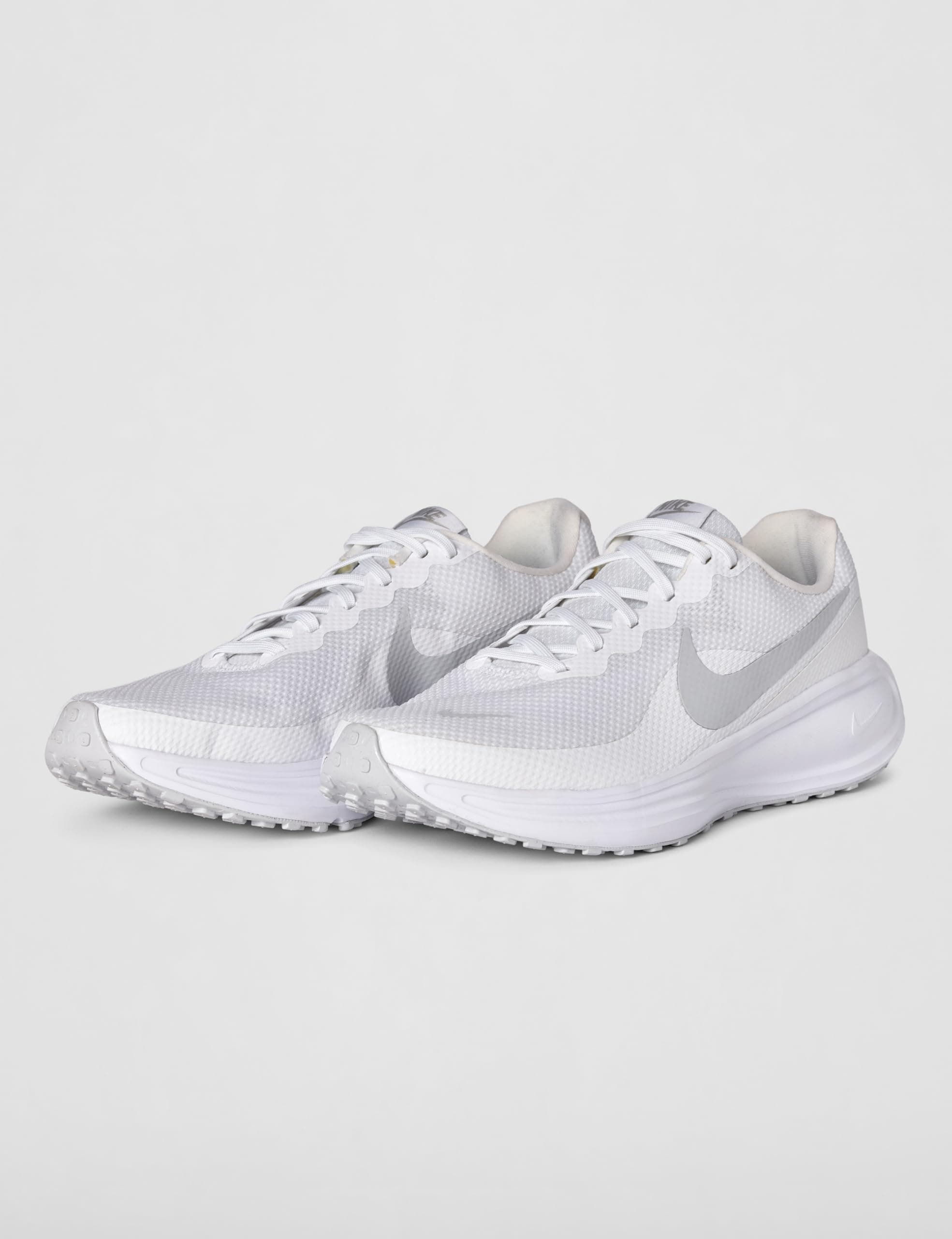 Nike Men's Revolution 8 Road Running Shoes, White/Pure Platinum, 10, view 6