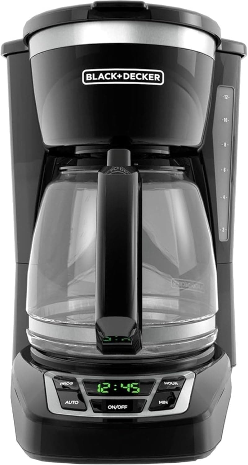 BLACK+DECKER 12-Cup Drip Coffee Maker with Vortex Brewing