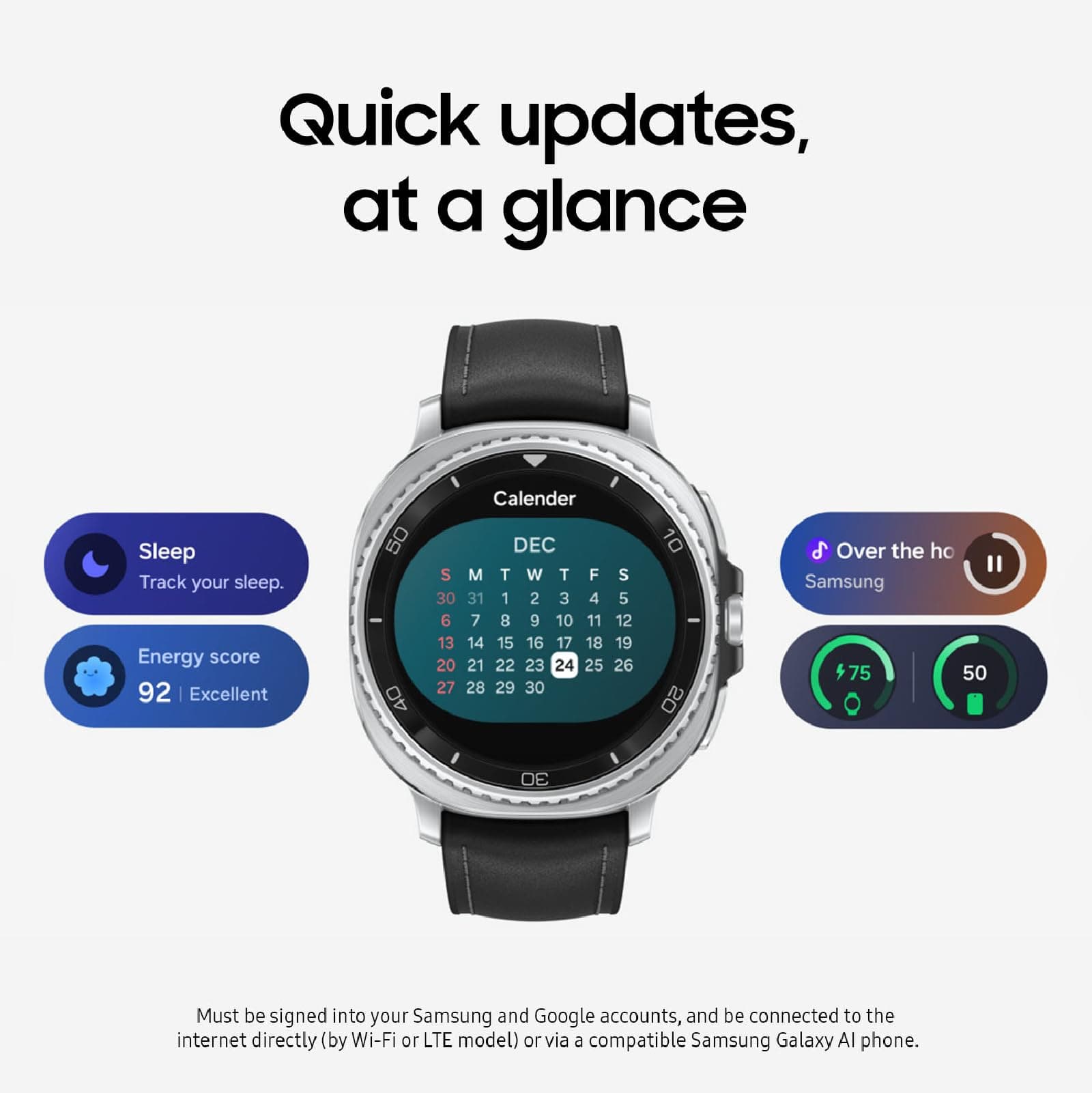 Samsung Galaxy Watch 8 Classic (2025), White, 46mm, LTE Smartwatch, view 5