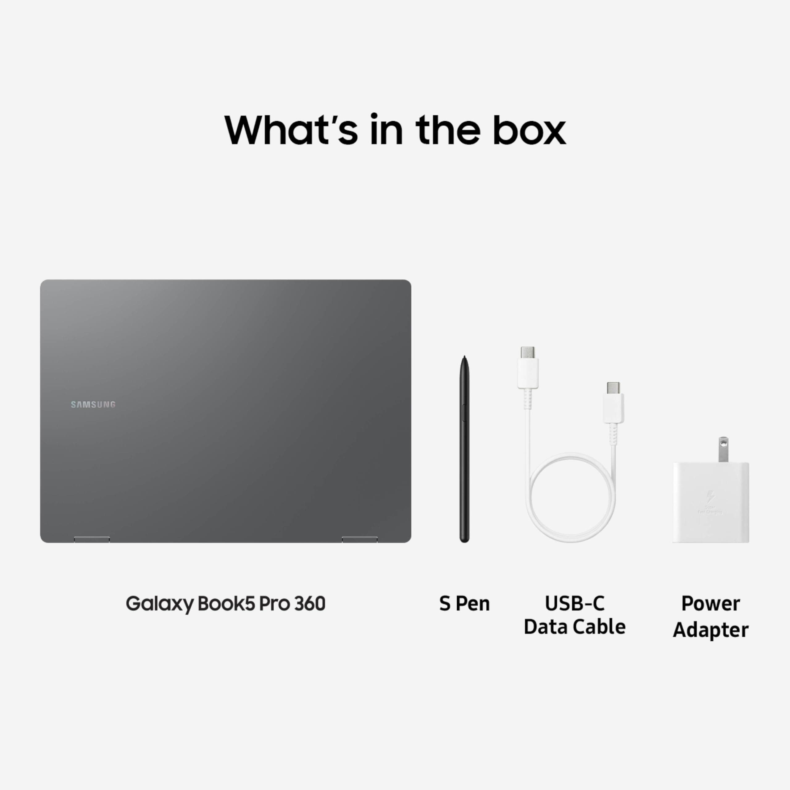 Samsung 16” Galaxy Book5 Pro 360 Copilot+ PC, AI Business Laptop, Windows 11 Pro, Intel Core Ultra 7 Processor 258V, 3K AMOLED Touchscreen, 32GB / 1TB, 120HZ, 2025 Model NP964QHA-KG2US, Gray, view 9