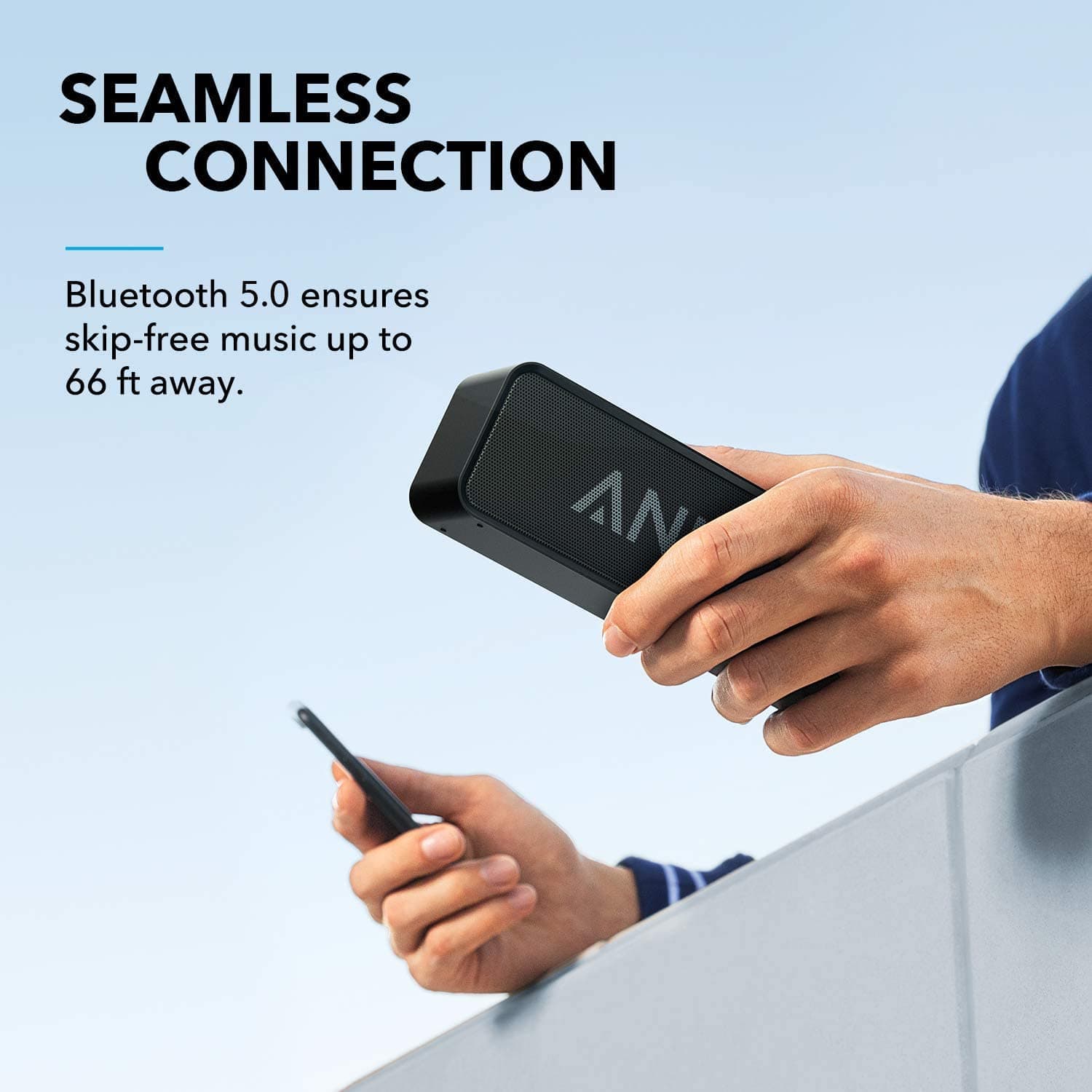 Anker soundcore Upgraded Bluetooth Speaker, IPX5 Waterproof, Stereo Sound, view 5