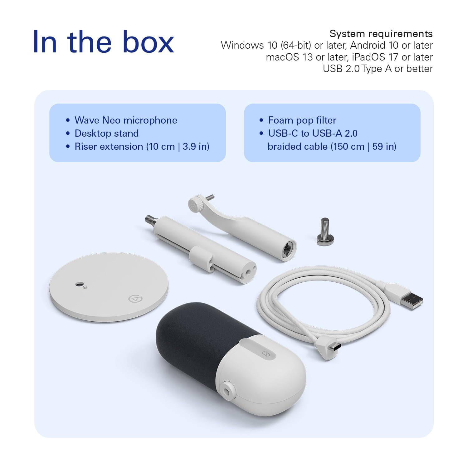 Elgato Wave Neo USB Condenser Microphone, Tap to Mute, view 8