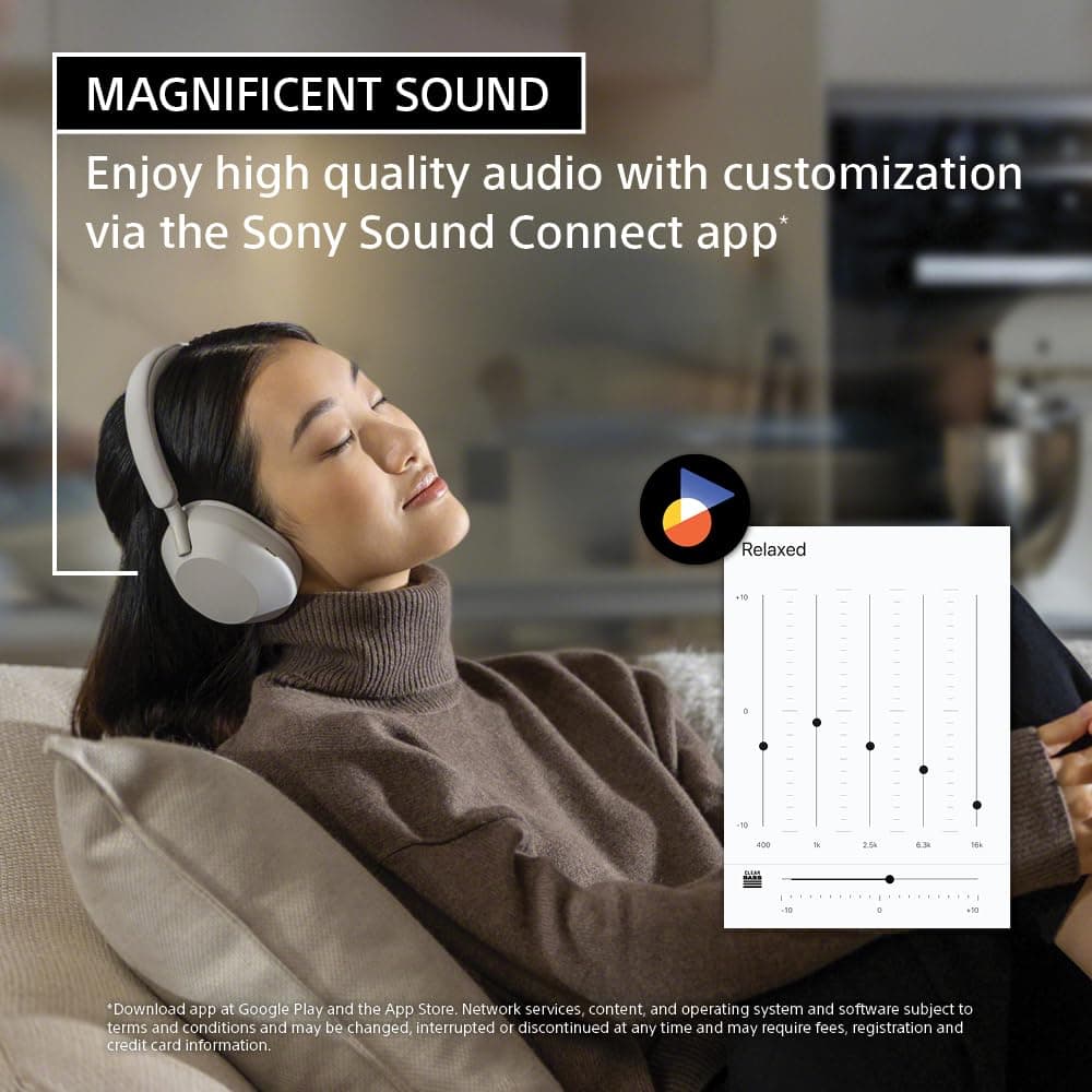 Sony WH-1000XM5 Premium Noise Canceling Wireless Headphones, Auto NC Optimizer, 30-Hour Battery, Alexa Voice Control, Smoky Pink, view 4