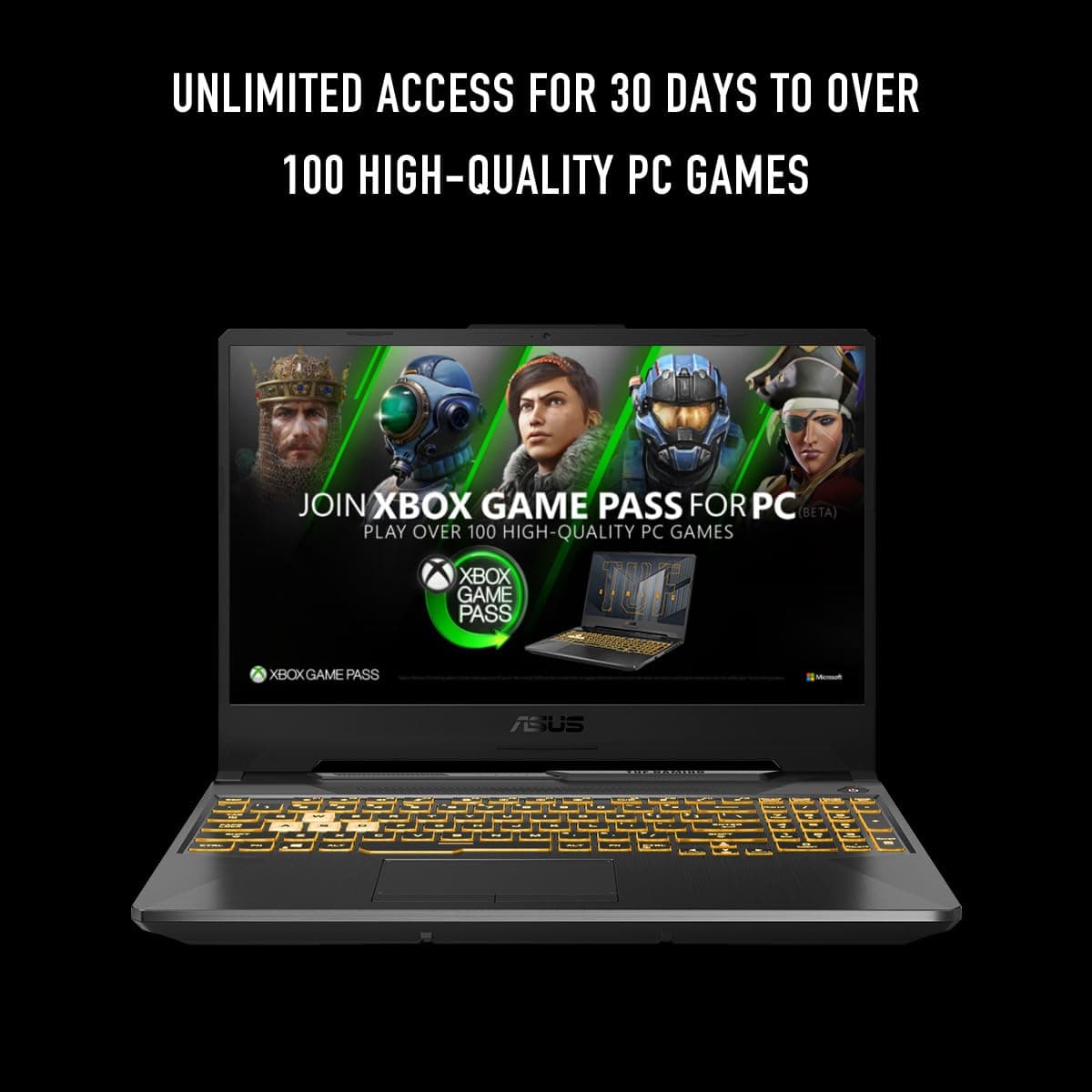 ASUS TUF Gaming A15 Gaming Laptop, 15.6” FHD 16:9 144Hz Display, AMD Ryzen™ 5 7535HS Processor, NVIDIA® GeForce RTX™ 3050, 16GB DDR5, 512GB PCIe® Gen 4.0 SSD, Wi-Fi 6, Windows 11 Home, FA506NC-DS53, view 8