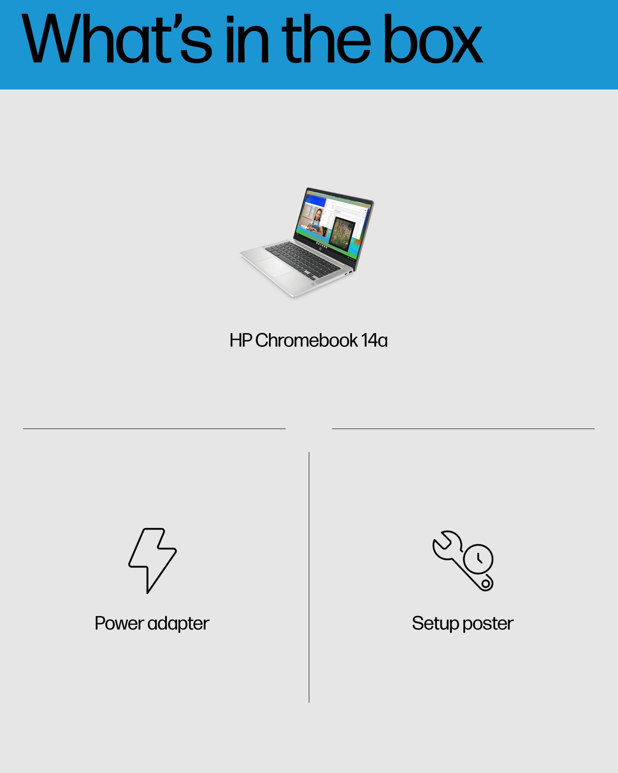 HP Chromebook 14 Laptop, Intel Celeron N4120, 4 GB RAM, 64 GB eMMC, 14" HD Display, Chrome OS, Thin Design, 4K Graphics, Long Battery Life, Ash Gray Keyboard (14a-na0226nr, 2022, Mineral Silver), view 8