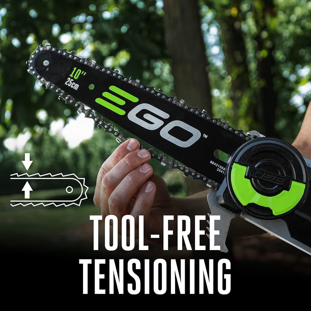 EGO Power+ Pole Saw for Tree Trimming, Cordless Electric Pole Saw with Telescopic LED Cut Line Indicator, Includes 56V 2.5Ah Battery and Charger - PS1001, view 6