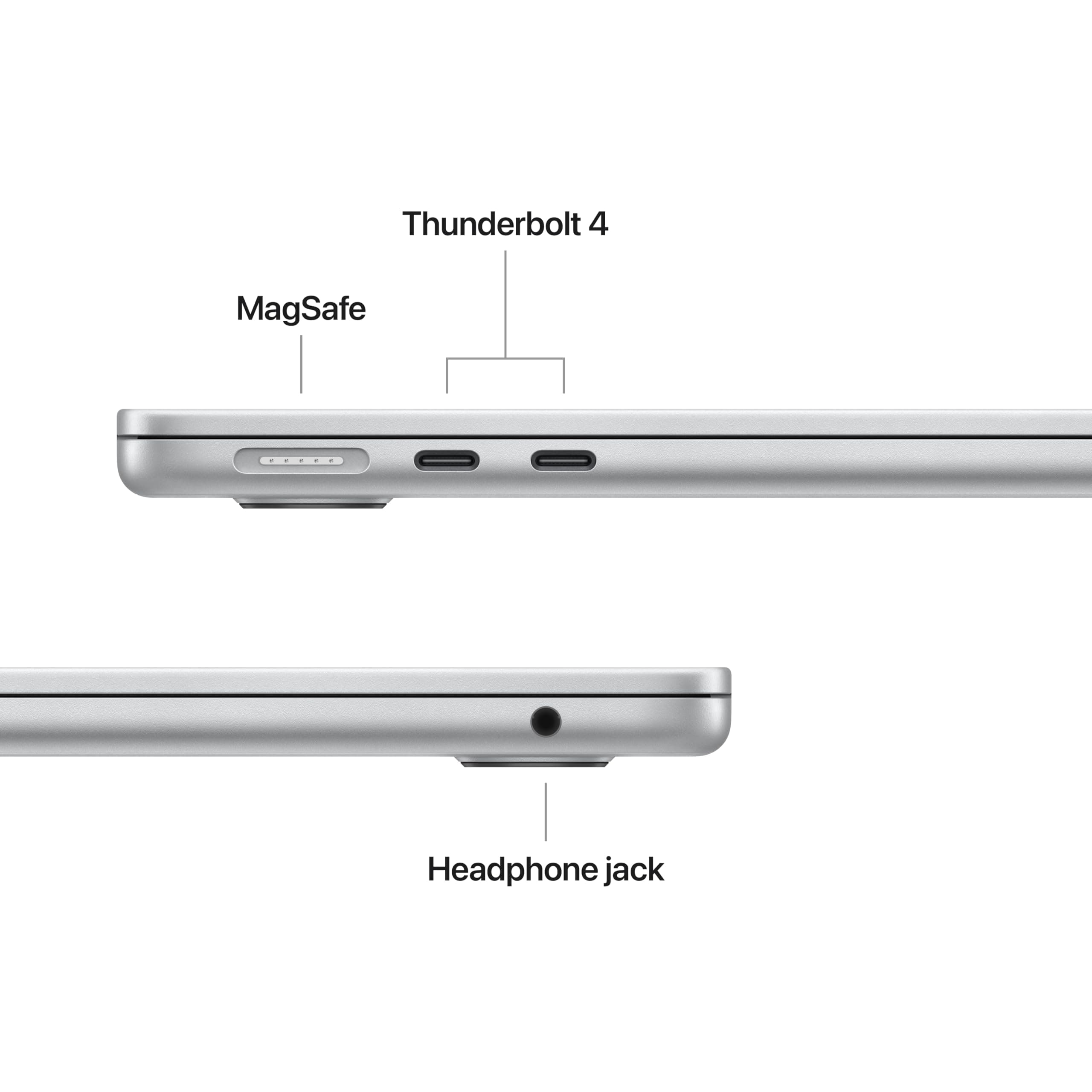 Apple 2025 MacBook Air 13-inch Laptop with M4 chip: Built for Apple Intelligence, 13.6-inch Liquid Retina Display, 16GB Unified Memory, 256GB SSD Storage, 12MP Center Stage Camera, Touch ID; Midnight, view 6
