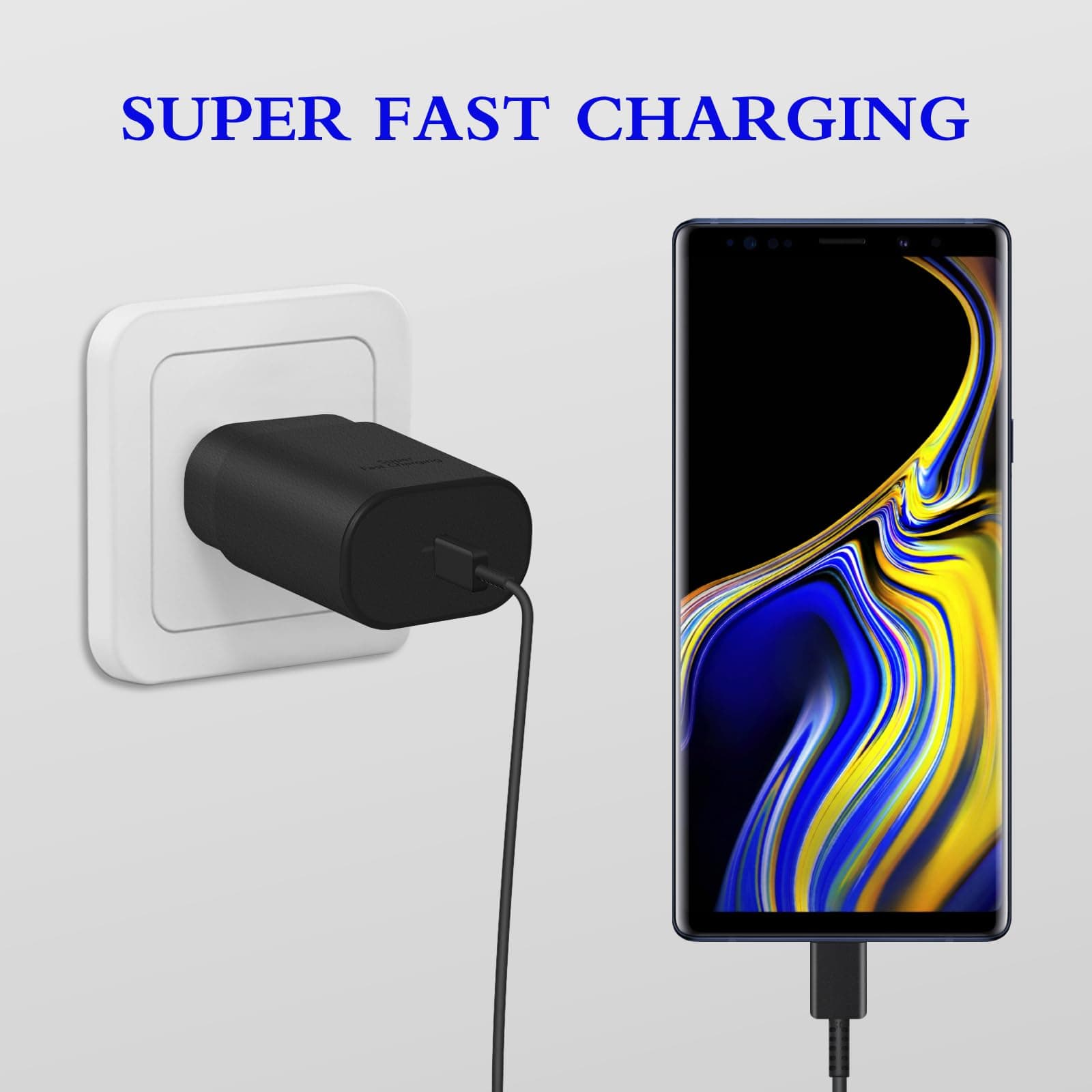 Type C Charger Fast Charging 2-Pack 25W Long 6FT USB C Cable, view 4