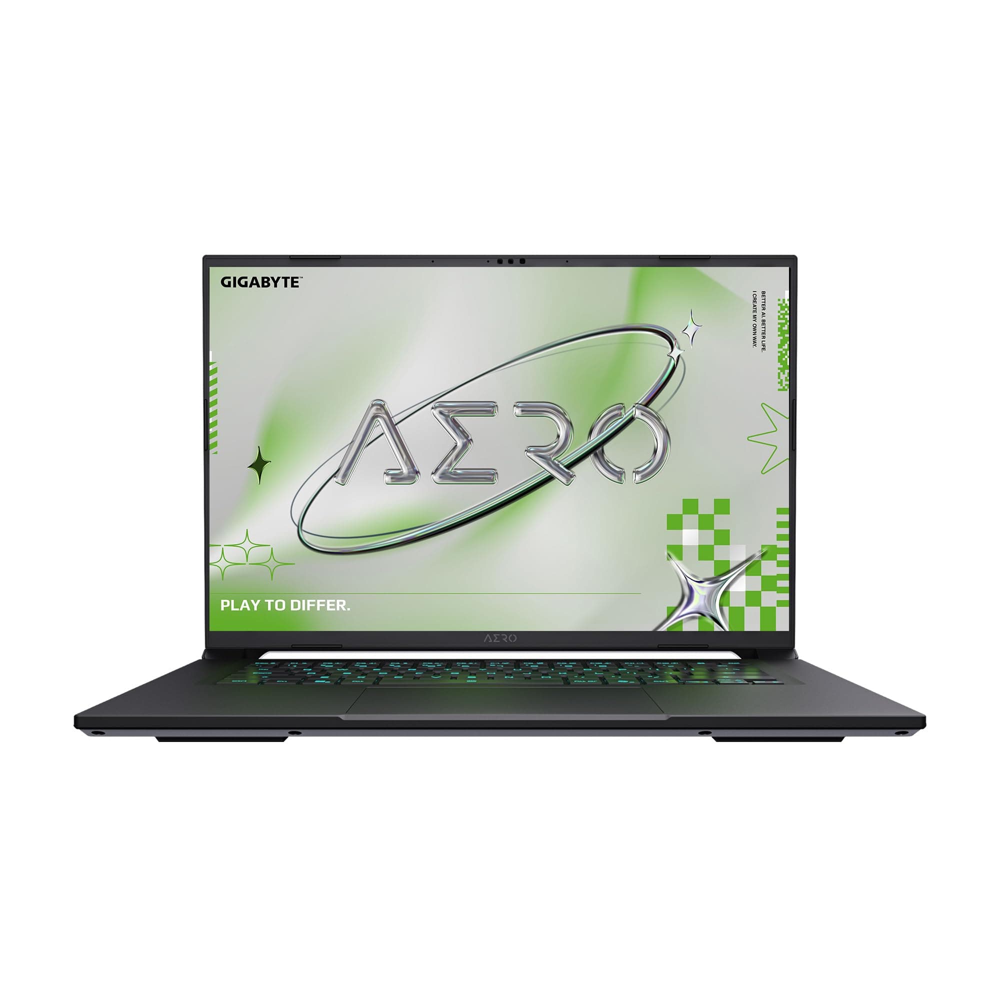 GIGABYTE AERO X16, Copilot+ PC - 165Hz 2560x1600 WQXGA - Manufactured by NVIDIA GeForce RTX 5070 - AMD Ryzen AI 9 HX 370-1TB SSD with 32GB DDR5 RAM - Windows 11 Home - Lunar White - 2WHA3USC64DH, view 7