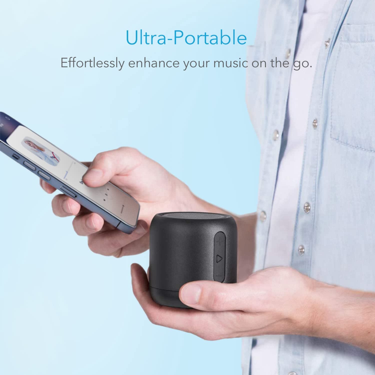 Soundcore Anker Mini, Super-Portable Bluetooth Speaker with FM Radio, 15H, view 2