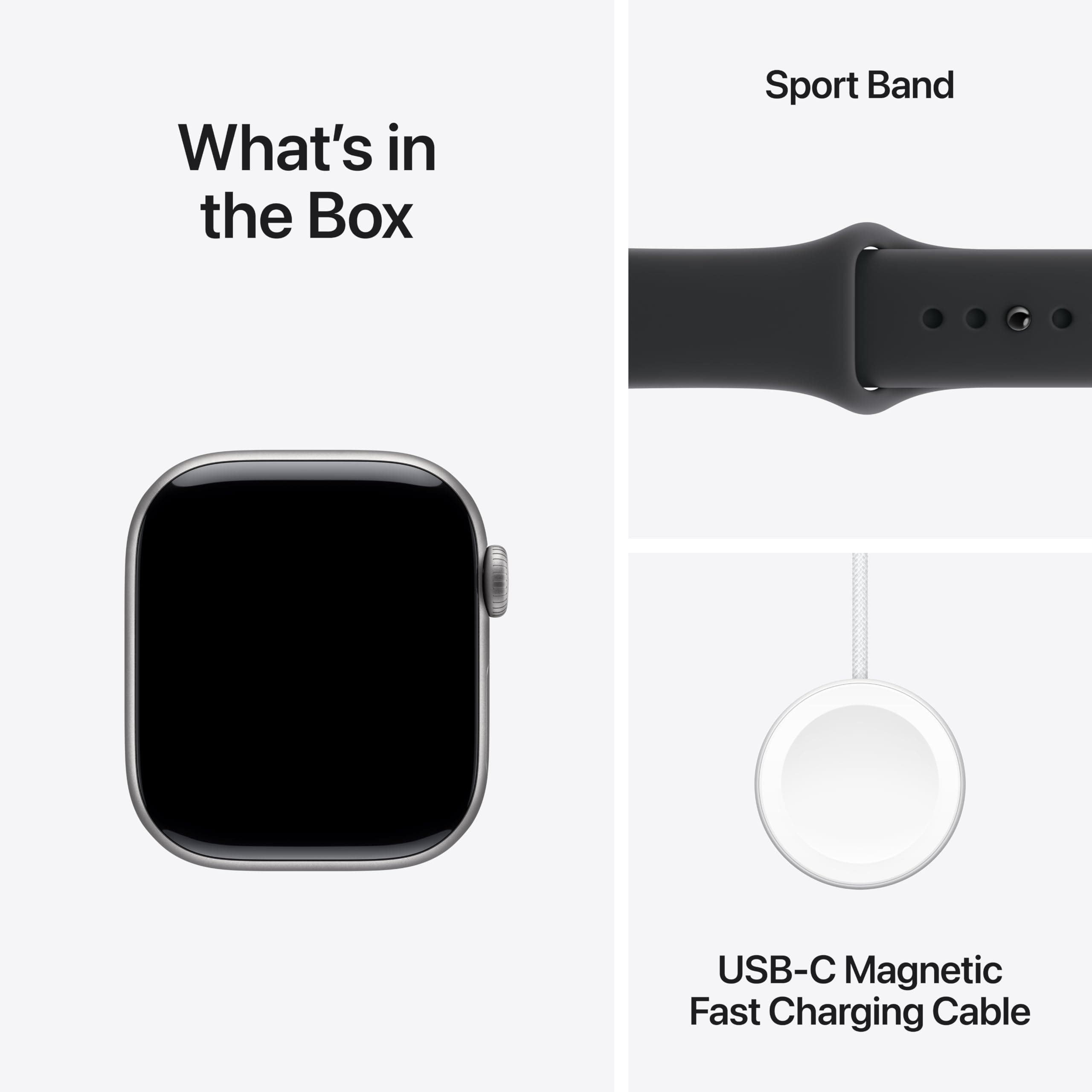 Apple Watch Series 11 [GPS 42mm] Smartwatch with Space Gray Aluminum Case with Black Sport Band - S/M. Sleep Score, Fitness Tracker, Health Monitoring, Always-On Display, Water Resistant, view 9