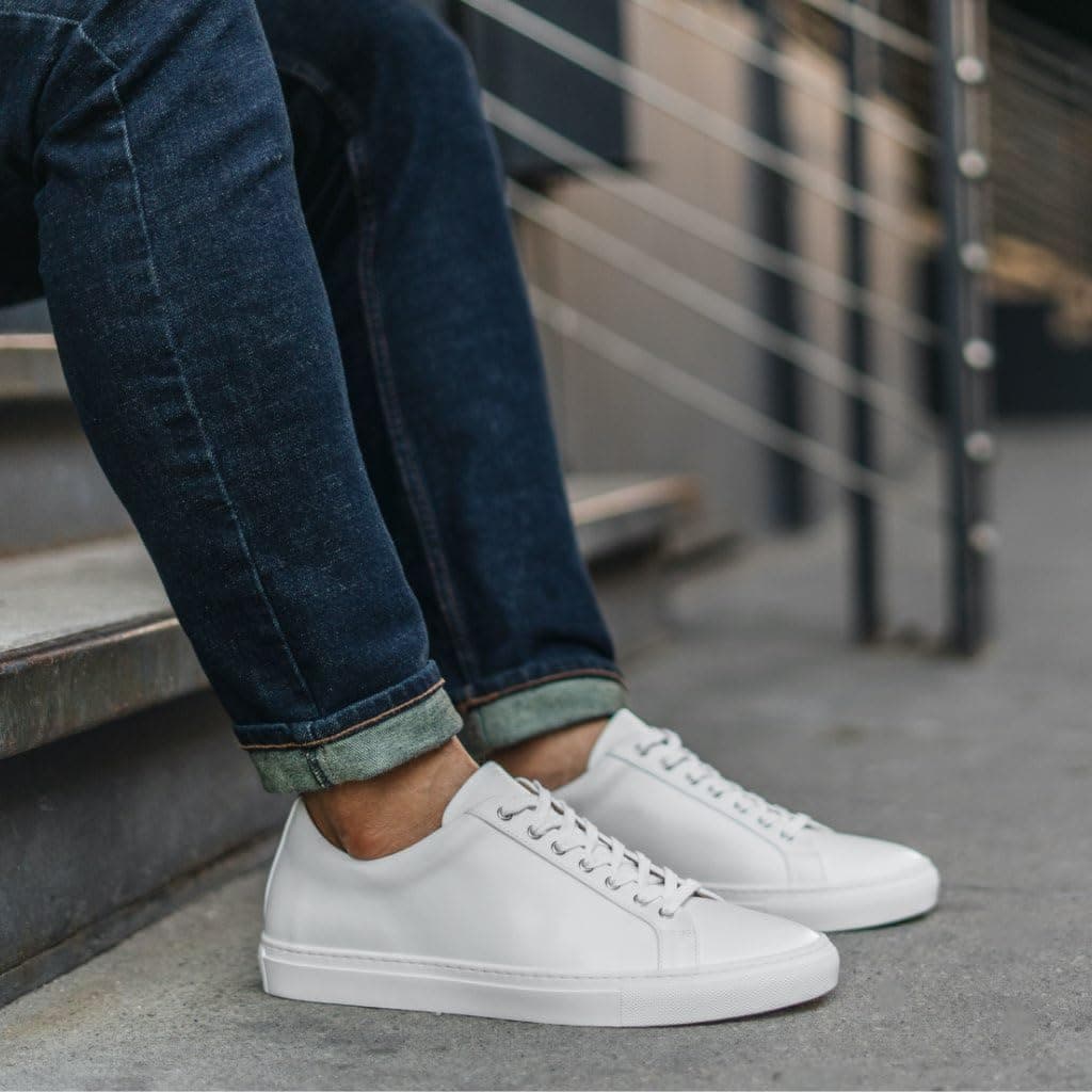 Thursday Boot Company Premier Low Top Men's Lace-up Sneakers, White, 10.5, view 2